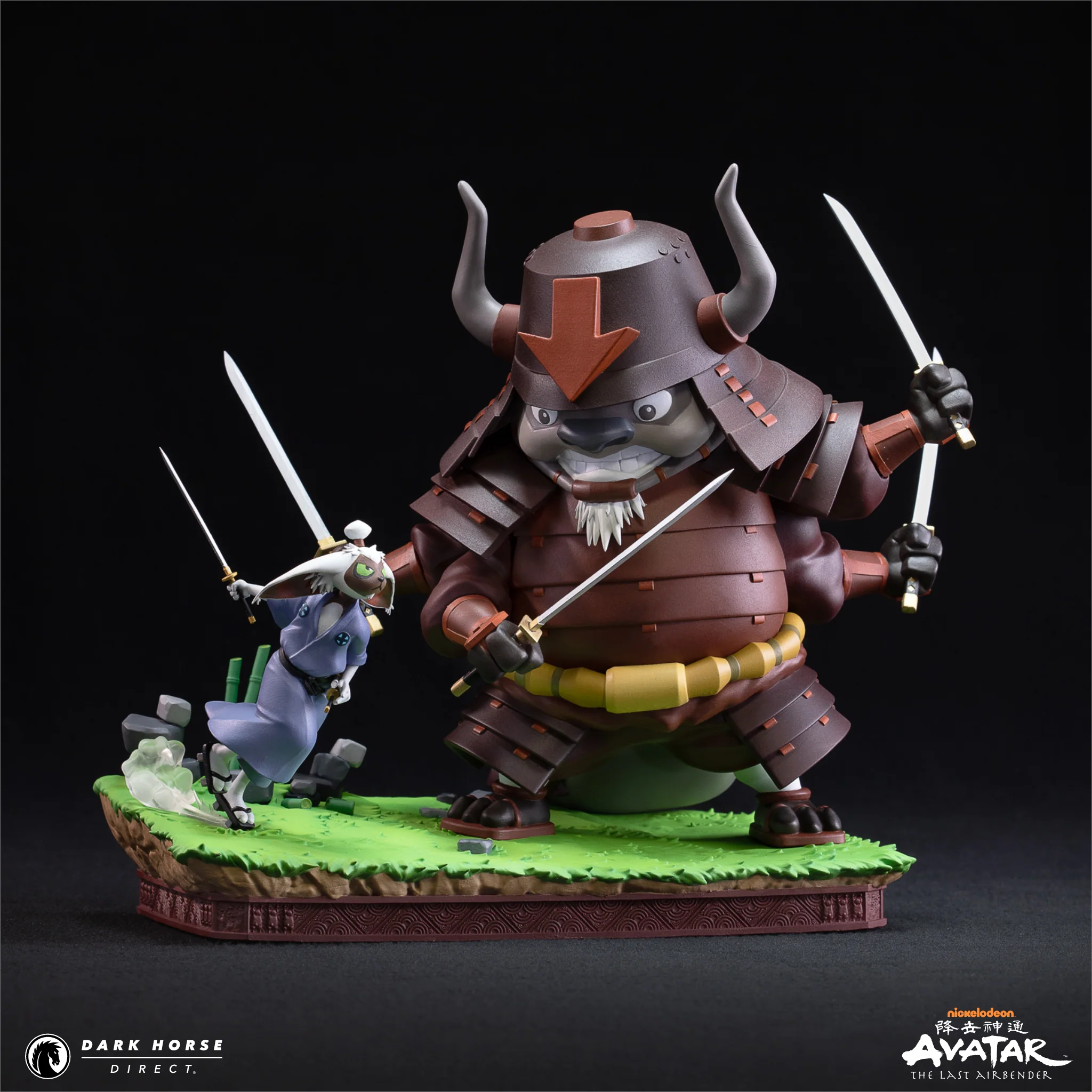 Avatar: The Last Airbender - Samurai Appa vs Ronin Momo Statue - Image 3