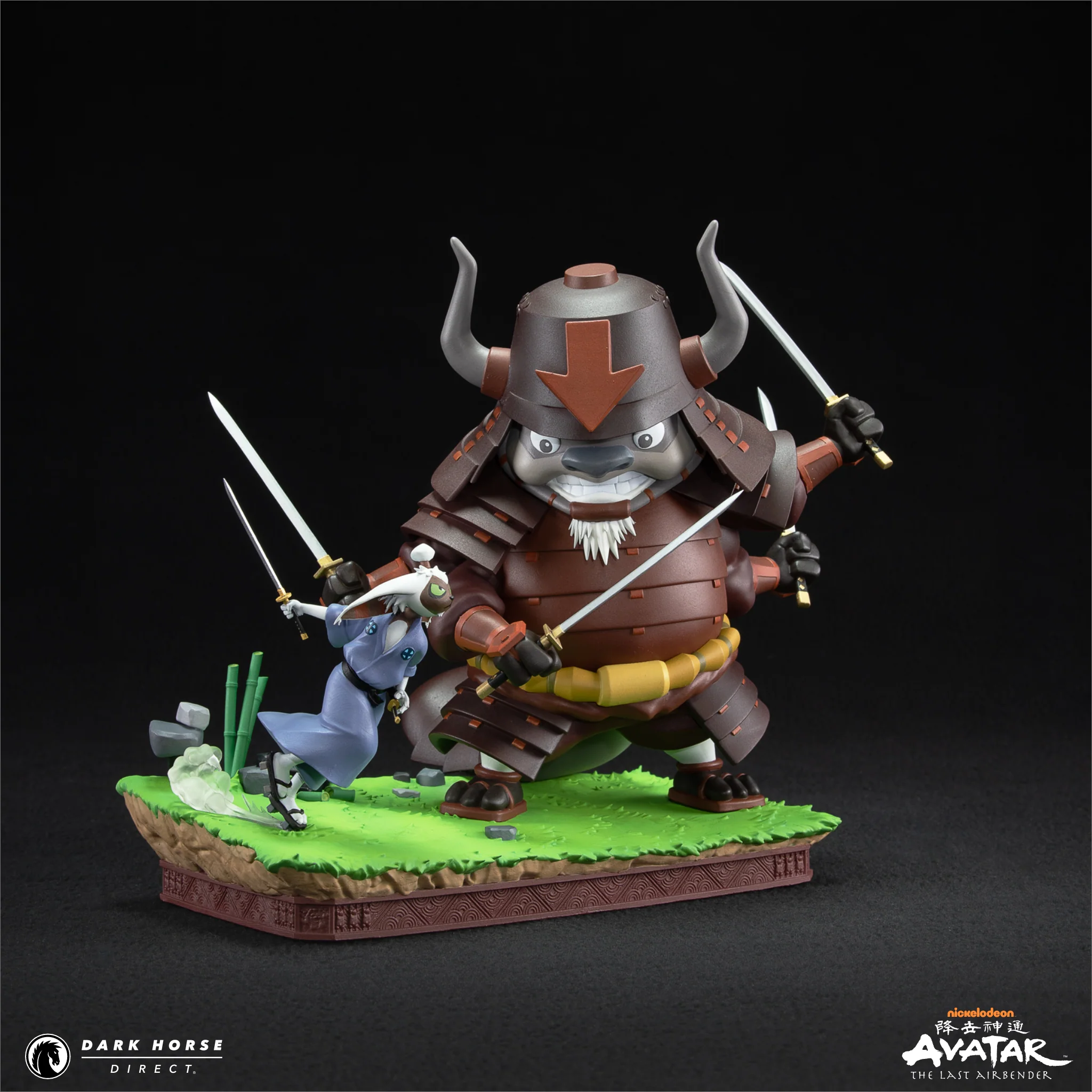 Avatar: The Last Airbender - Samurai Appa vs Ronin Momo Statue - Image 9