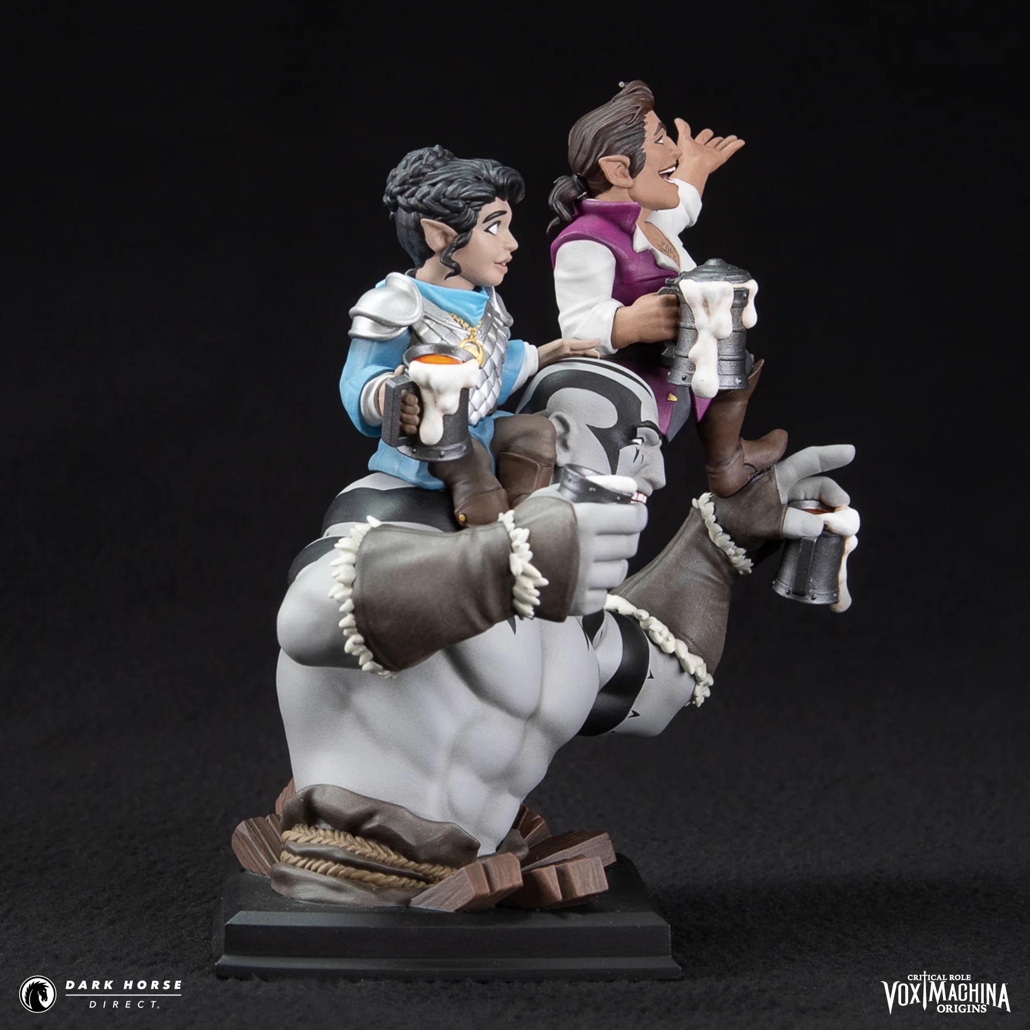Critical Role: Vox Machina Origins - Grog Strongjaw, Pike Trickfoot, and Scanlan Shorthalt Bust - Image 6
