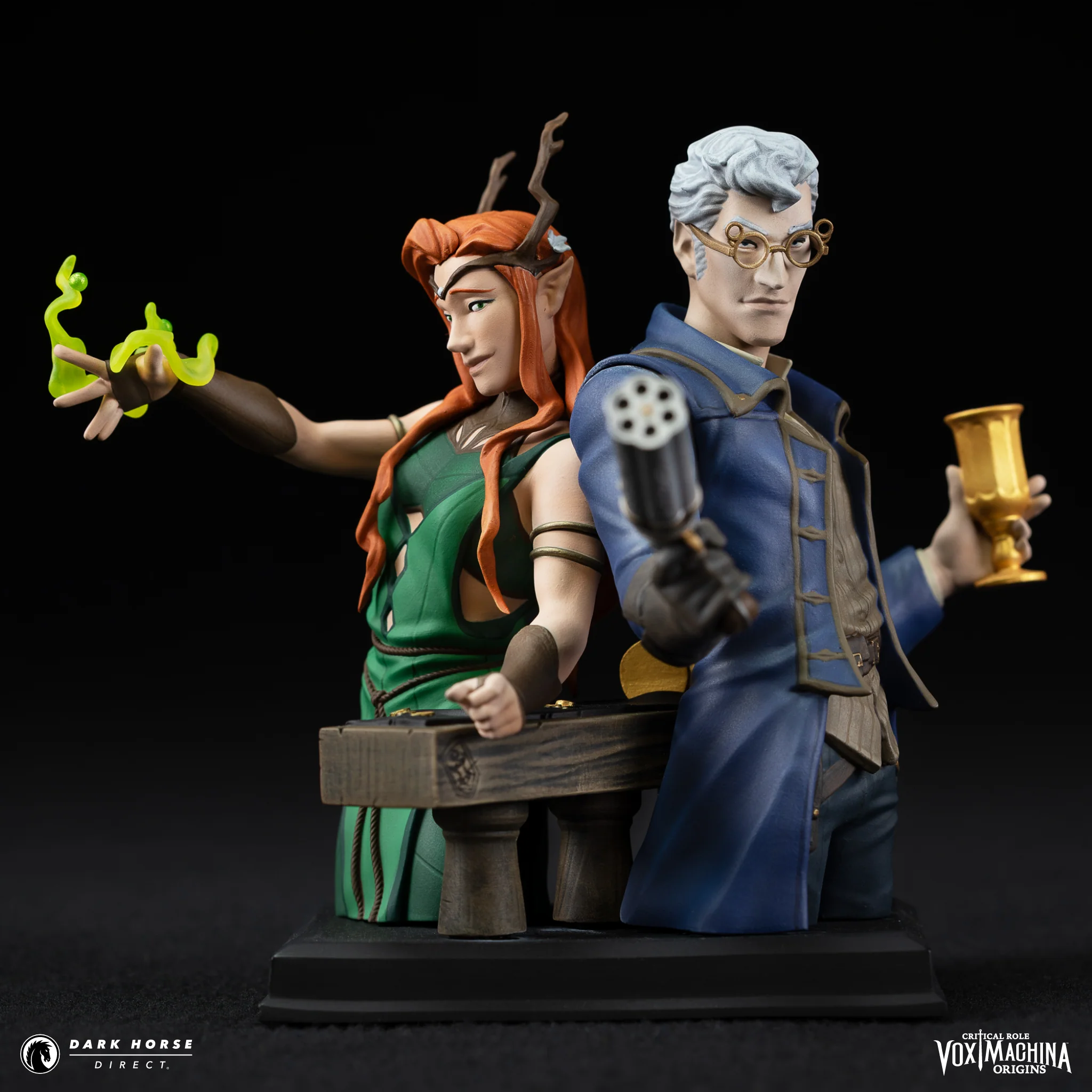 Critical Role: Vox Machina Origins - Keyleth and Percival Fredrickstein von Musel Klossowski de Rolo III Bust - Image 14