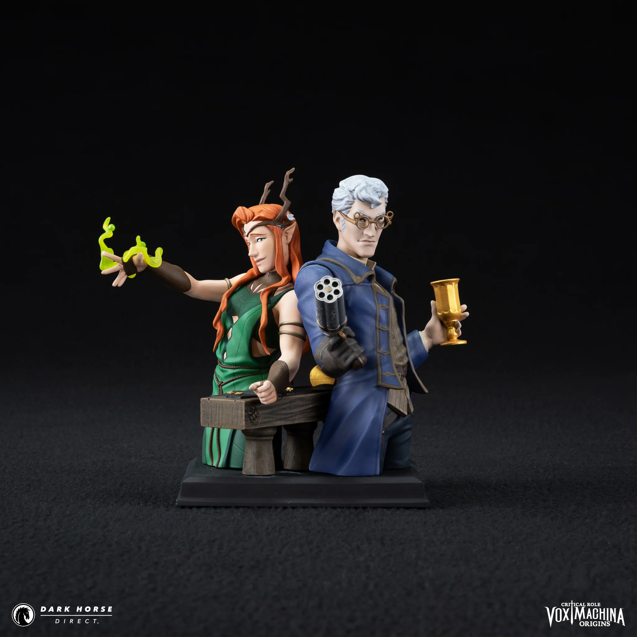 Critical Role: Vox Machina Origins - Keyleth and Percival Fredrickstein von Musel Klossowski de Rolo III Bust - Image 3