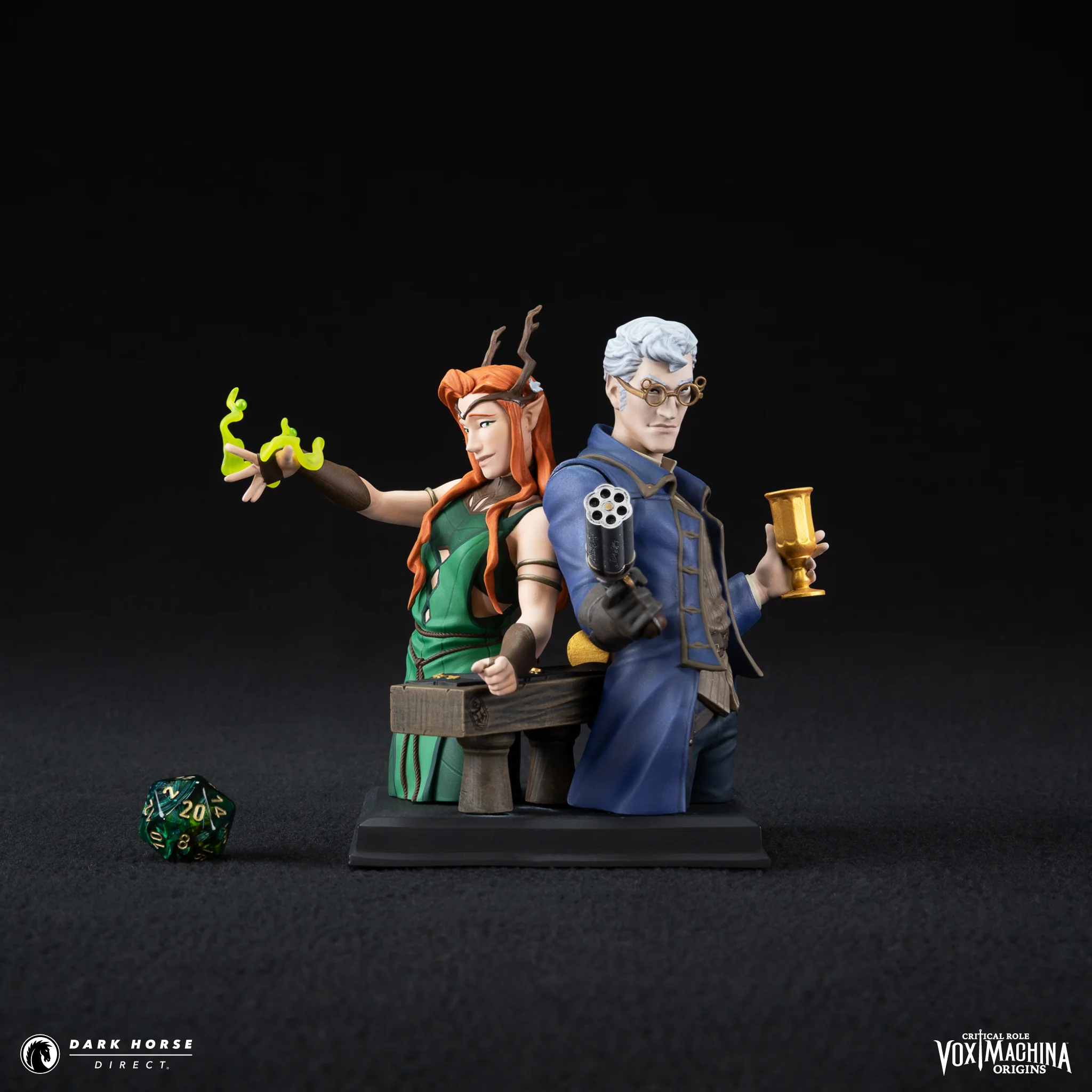 Critical Role: Vox Machina Origins - Keyleth and Percival Fredrickstein von Musel Klossowski de Rolo III Bust - Image 9