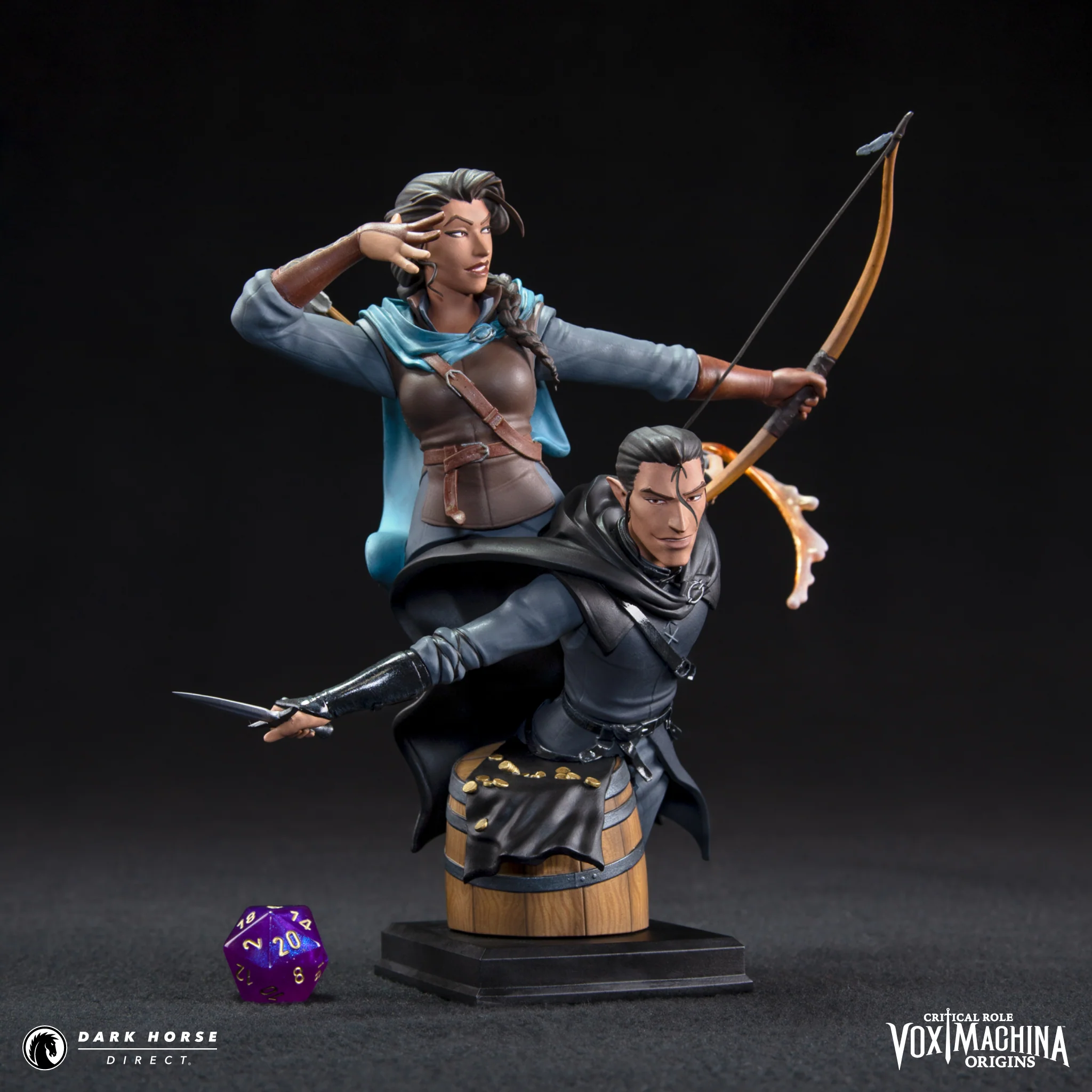 Critical Role: Vox Machina Origins - Vex'ahlia and Vax'ildan Bust - Image 3