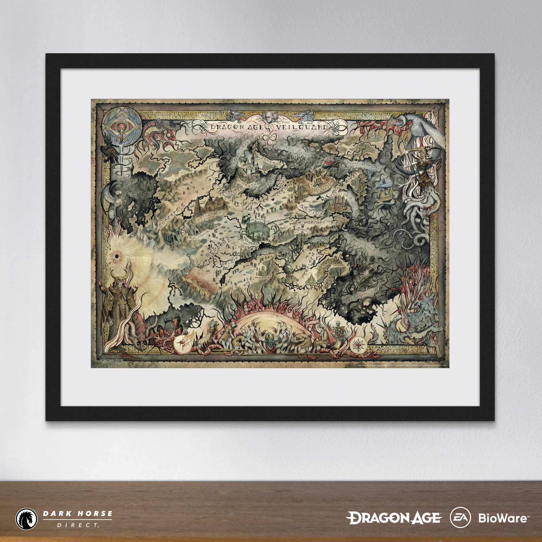 Dragon Age: The Veilguard - Thedas Map Fine Art Print - Image 10