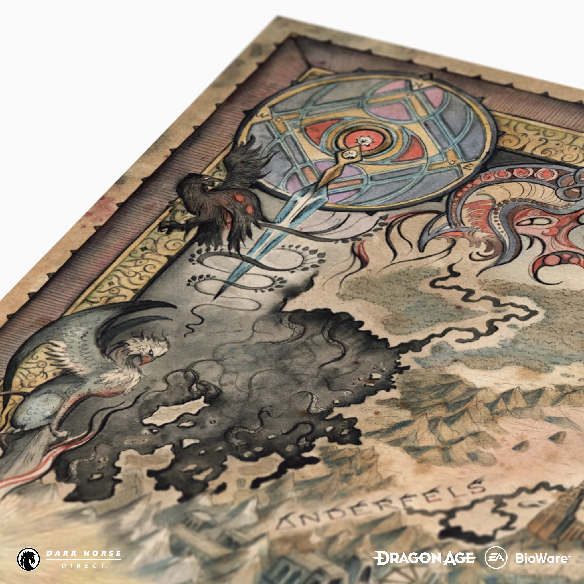 Dragon Age: The Veilguard - Thedas Map Fine Art Print - Image 3
