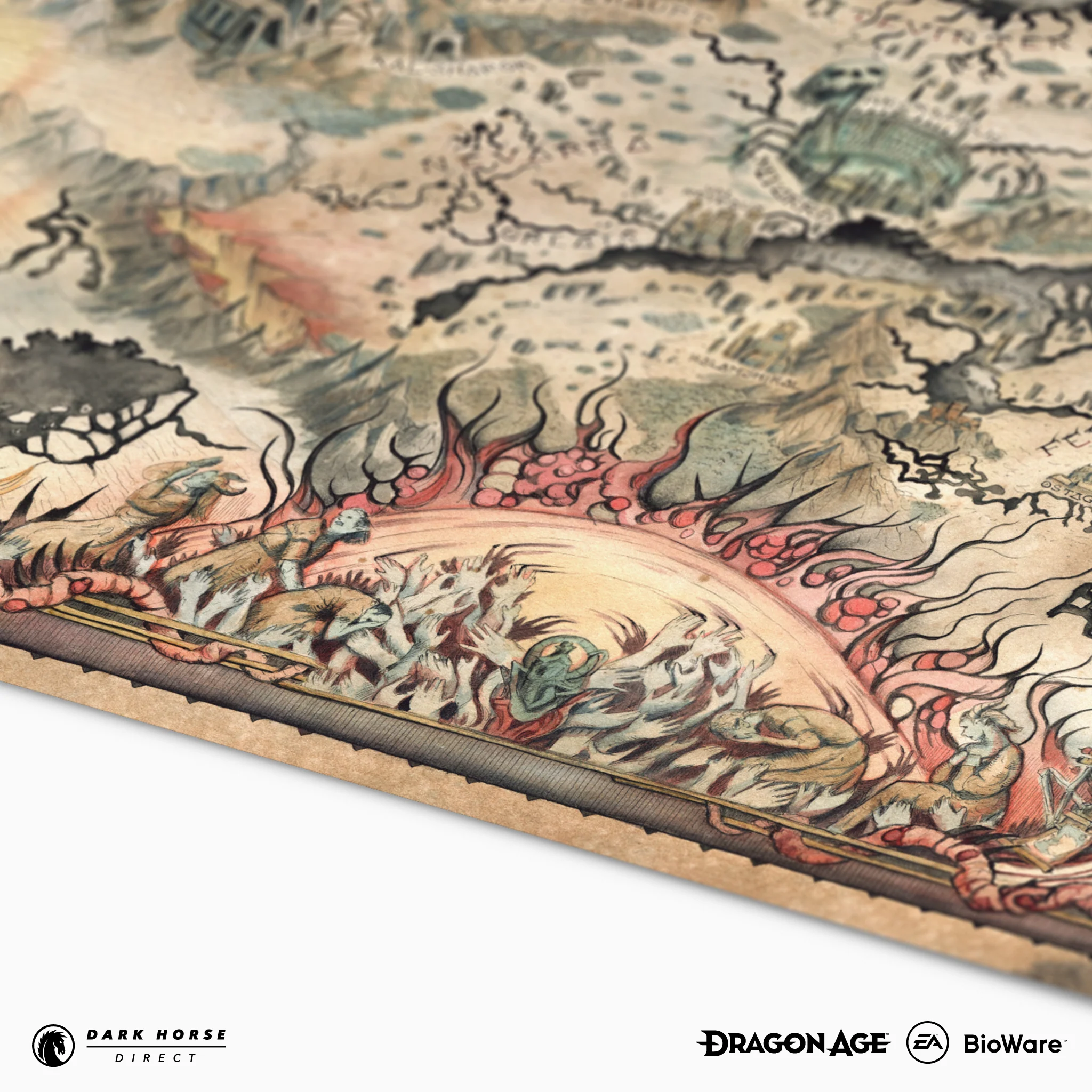 Dragon Age: The Veilguard - Thedas Map Fine Art Print - Image 7