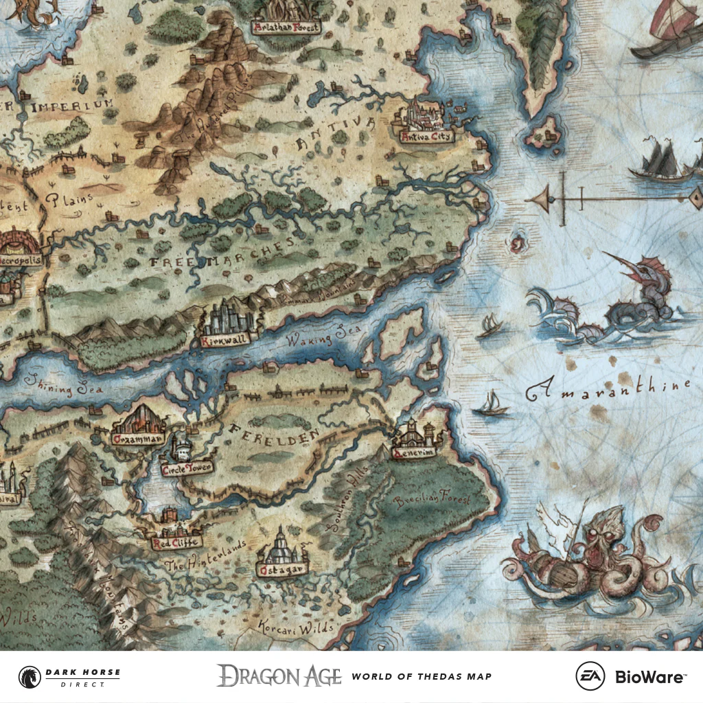 Dragon Age: The World of Thedas Map - Image 3