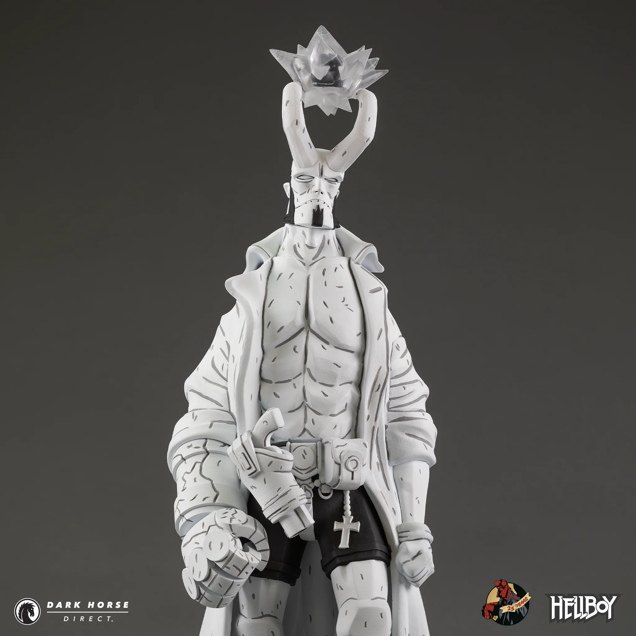 Hellboy 30th Anniversary Deluxe Vinyl Figure (Black and White Variant) - Image 9