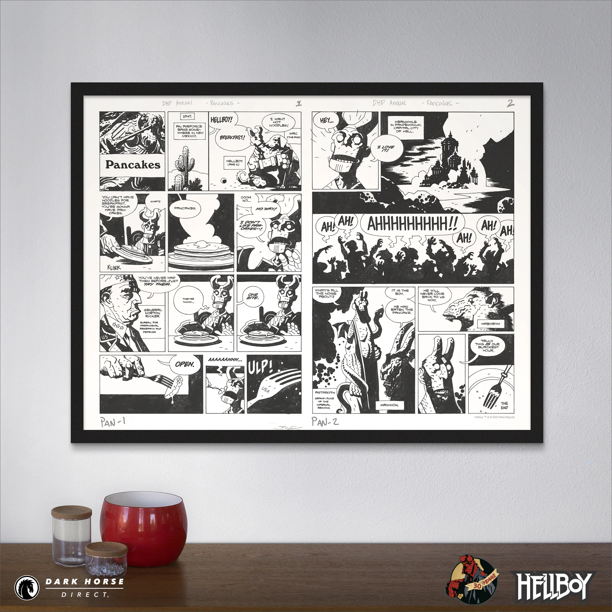 Hellboy 30th Anniversary: Pancakes! Screenprint - Image 10