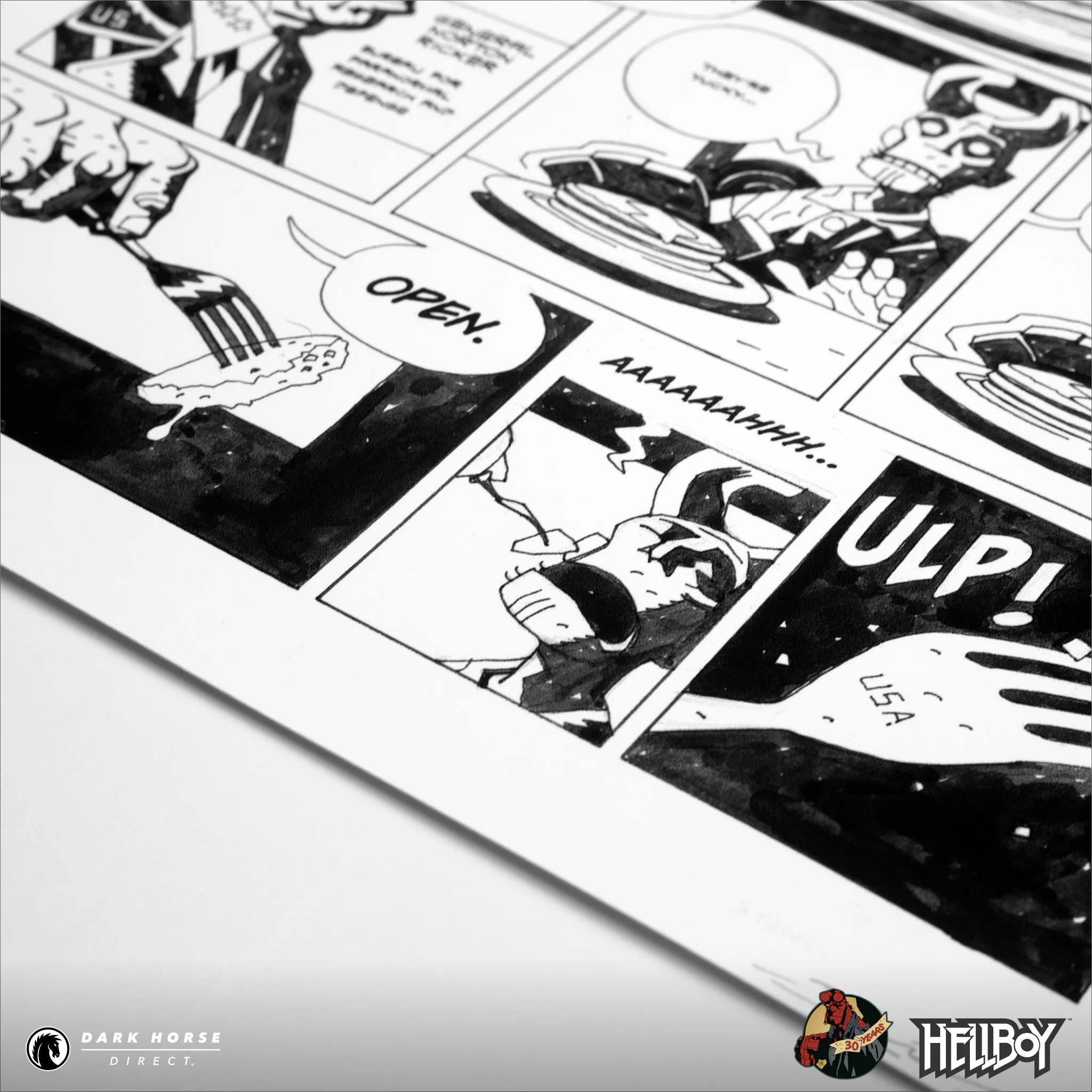 Hellboy 30th Anniversary: Pancakes! Screenprint - Image 7