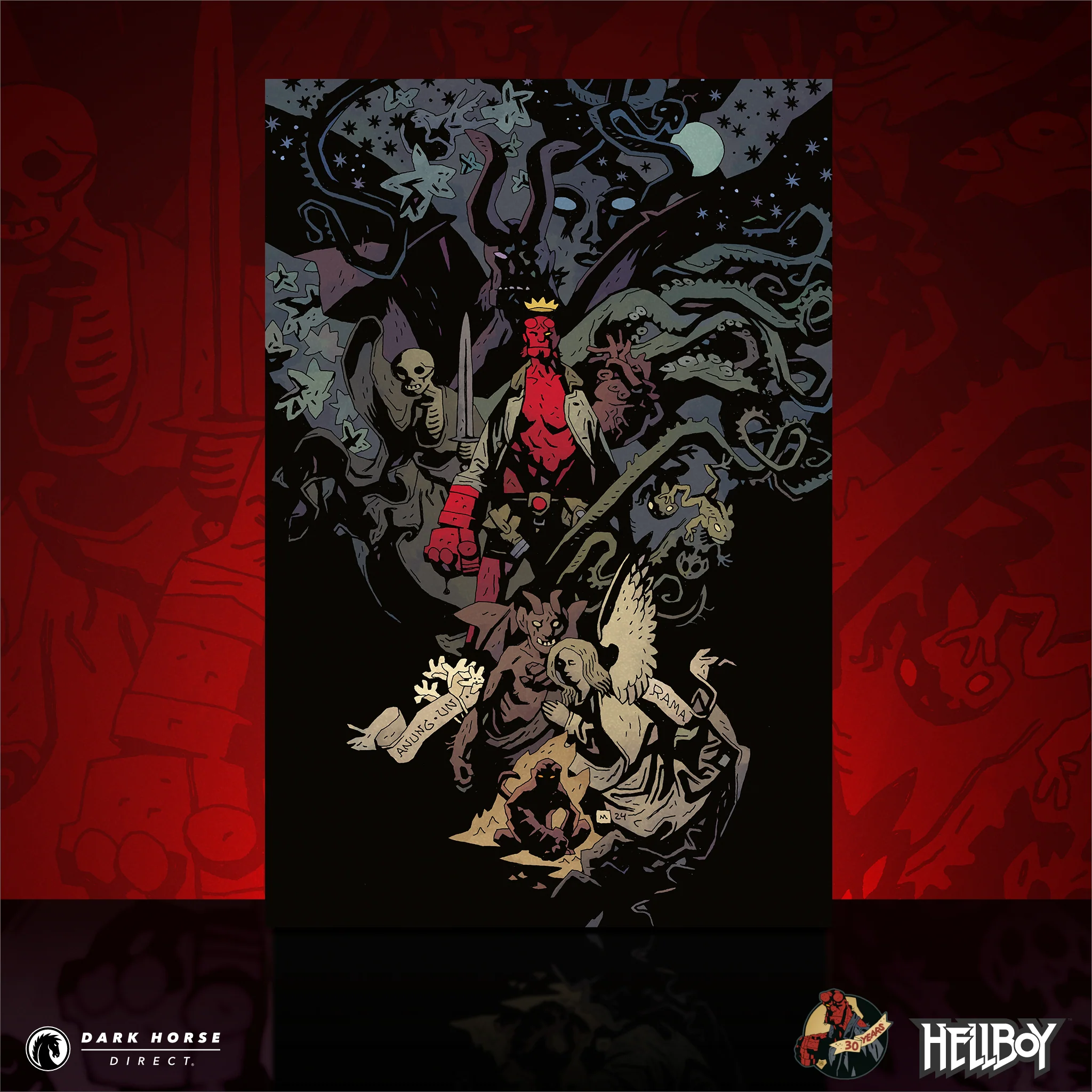 Hellboy 30th Anniversary Special Screenprint