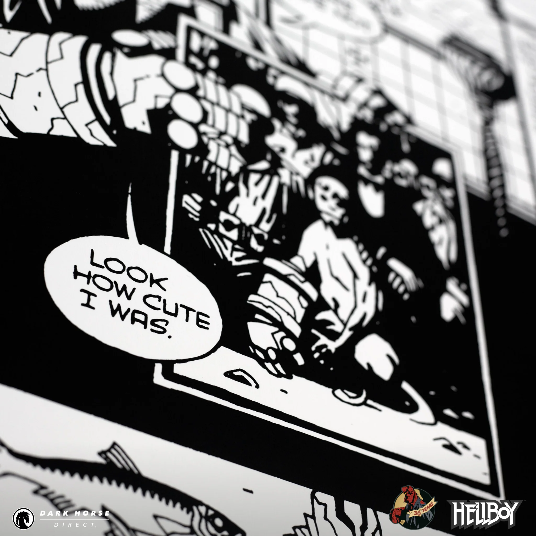 Hellboy 30th Anniversary: Wake the Devil 1994 Comic Ad Screenprint - Image 5