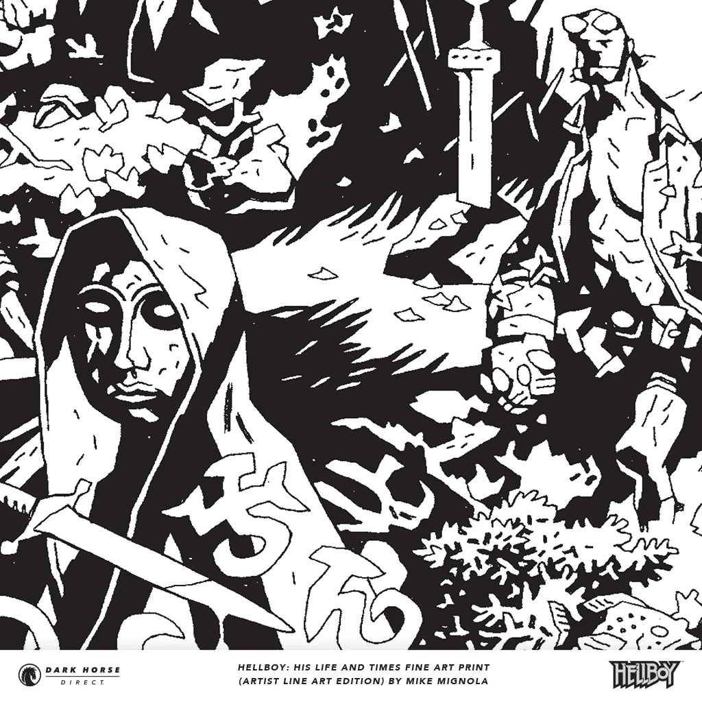 Hellboy: His Life and Times Fine Art Print (Artist Line Art Edition) - Image 4