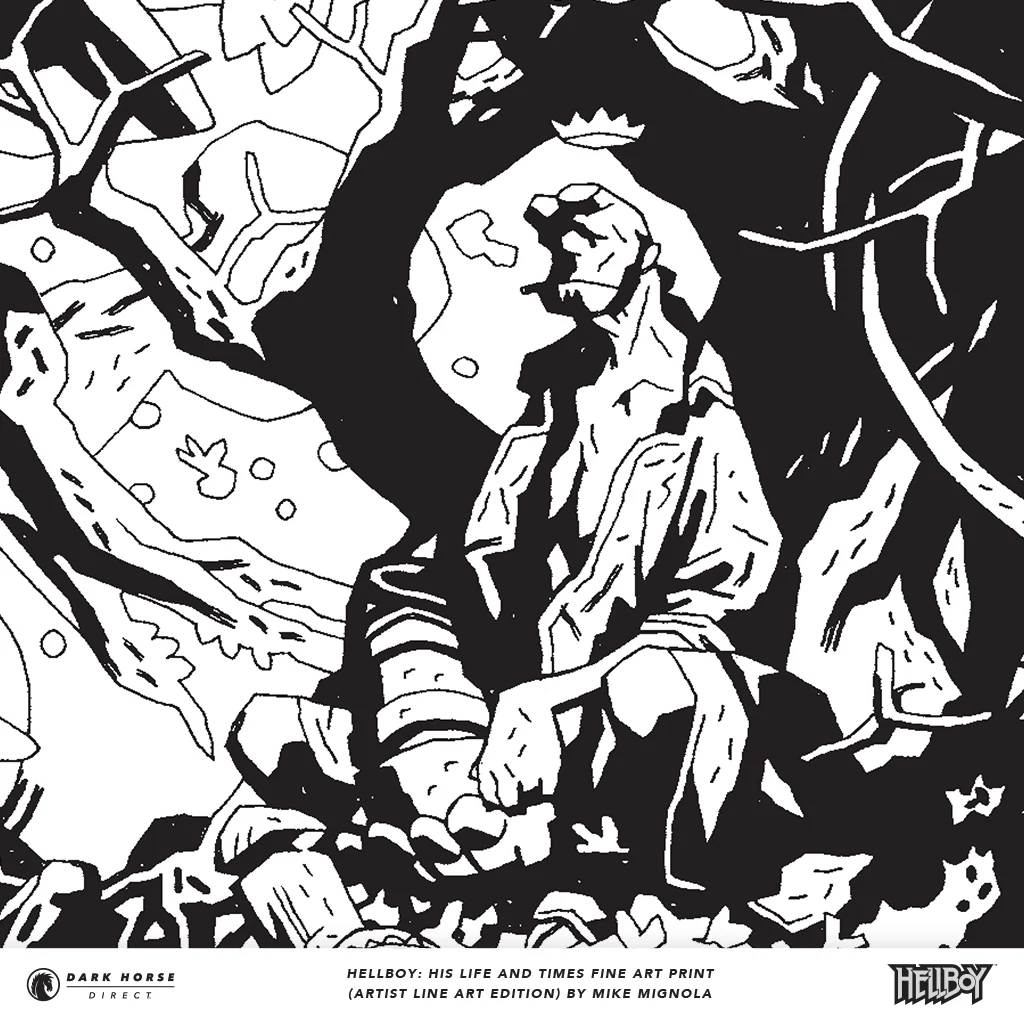 Hellboy: His Life and Times Fine Art Print (Artist Line Art Edition) - Image 5