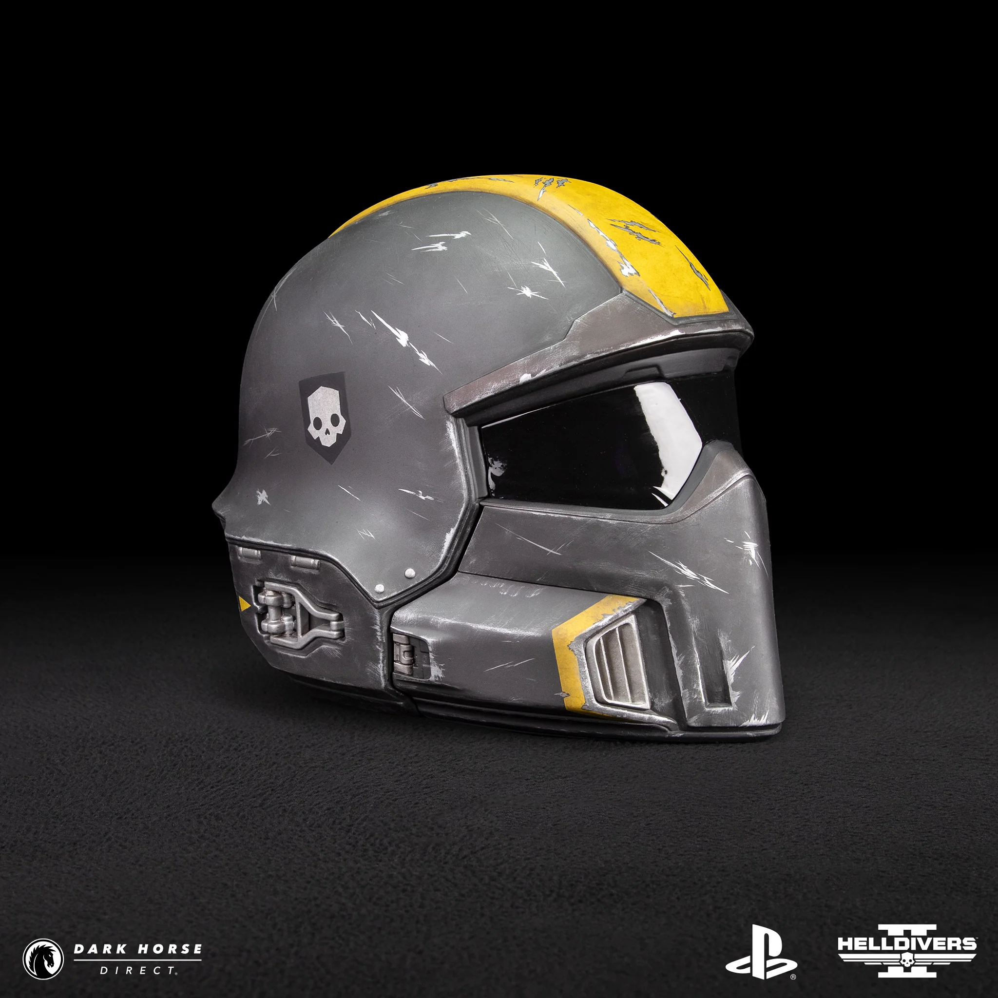 Helldivers 2: B-01 Tactical Helmet 1:1 Scale Replica - Battle Damaged Edition - Image 10