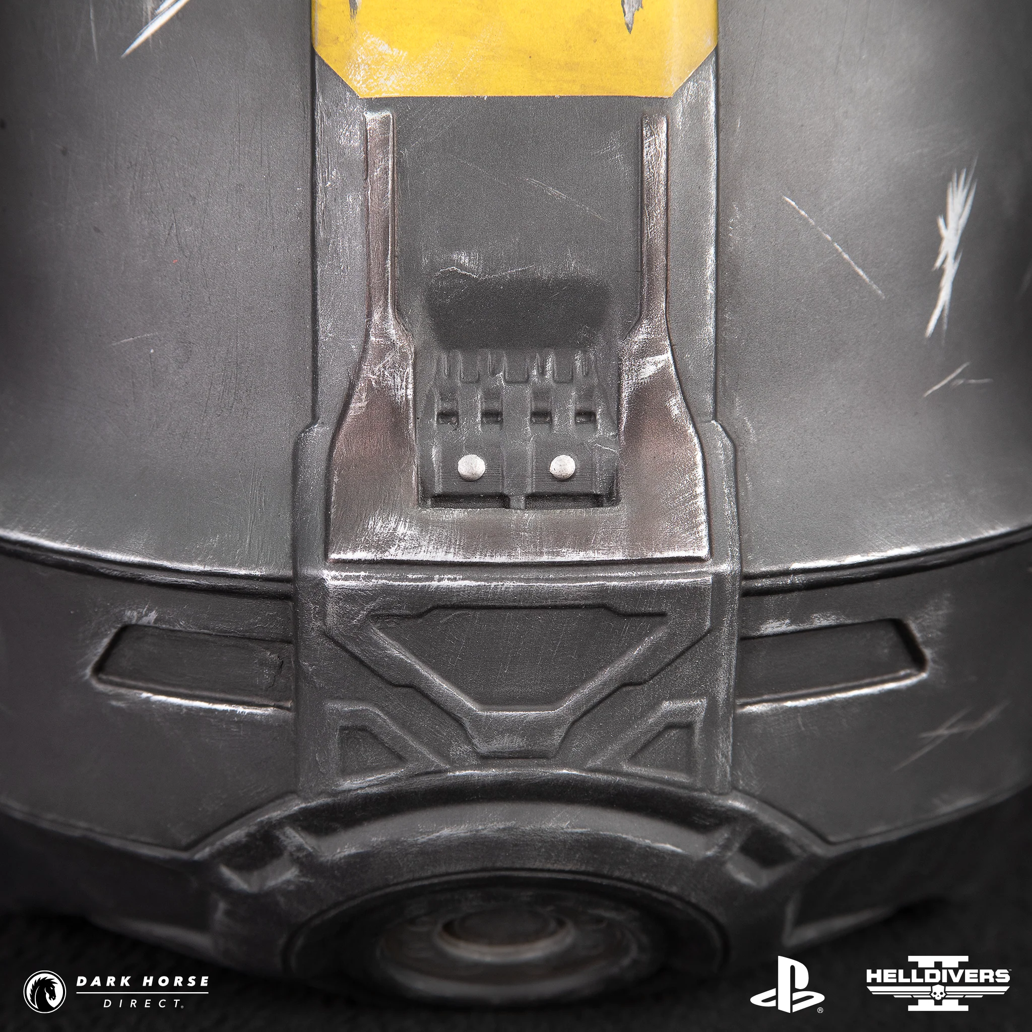 Helldivers 2: B-01 Tactical Helmet 1:1 Scale Replica - Battle Damaged Edition - Image 13