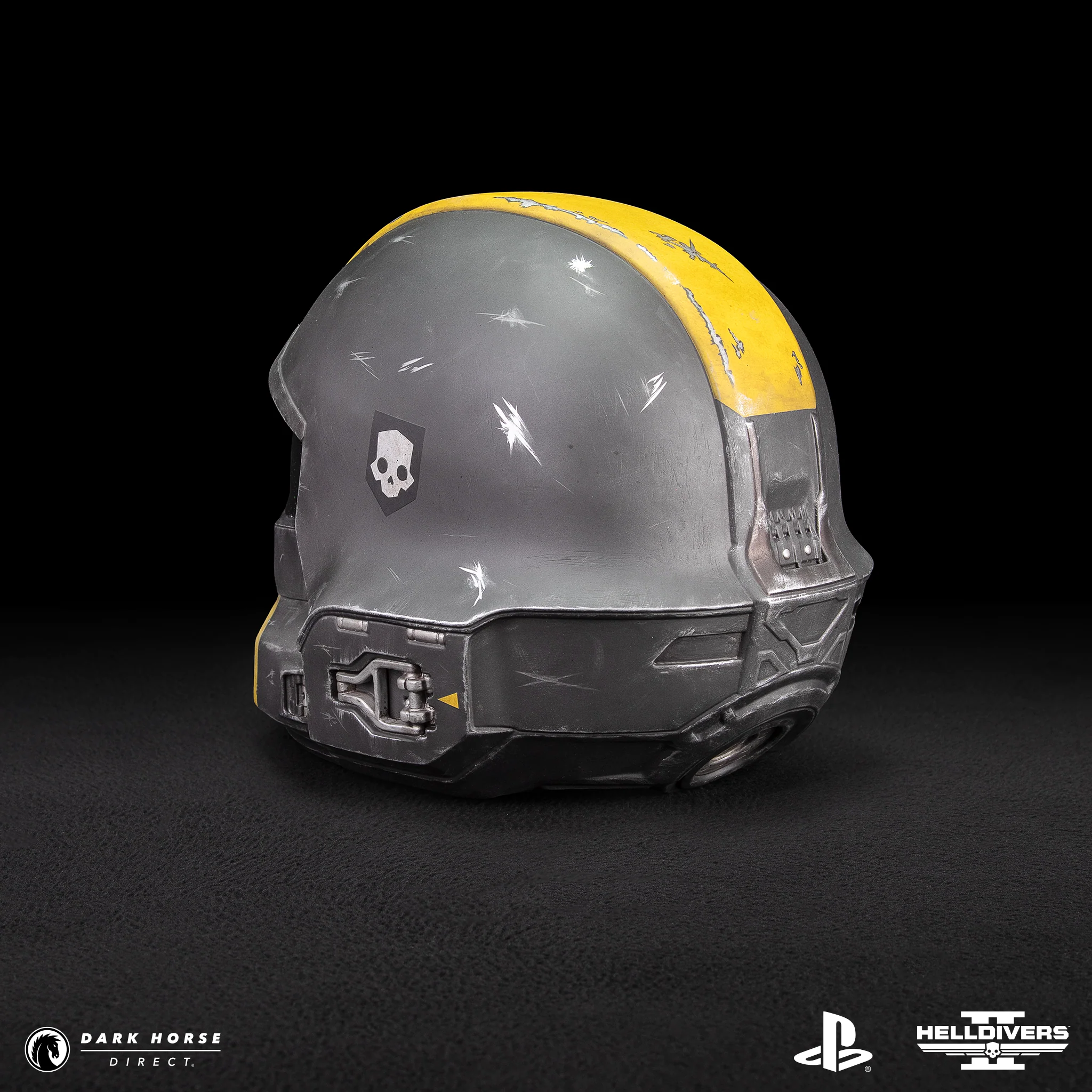 Helldivers 2: B-01 Tactical Helmet 1:1 Scale Replica - Battle Damaged Edition - Image 6