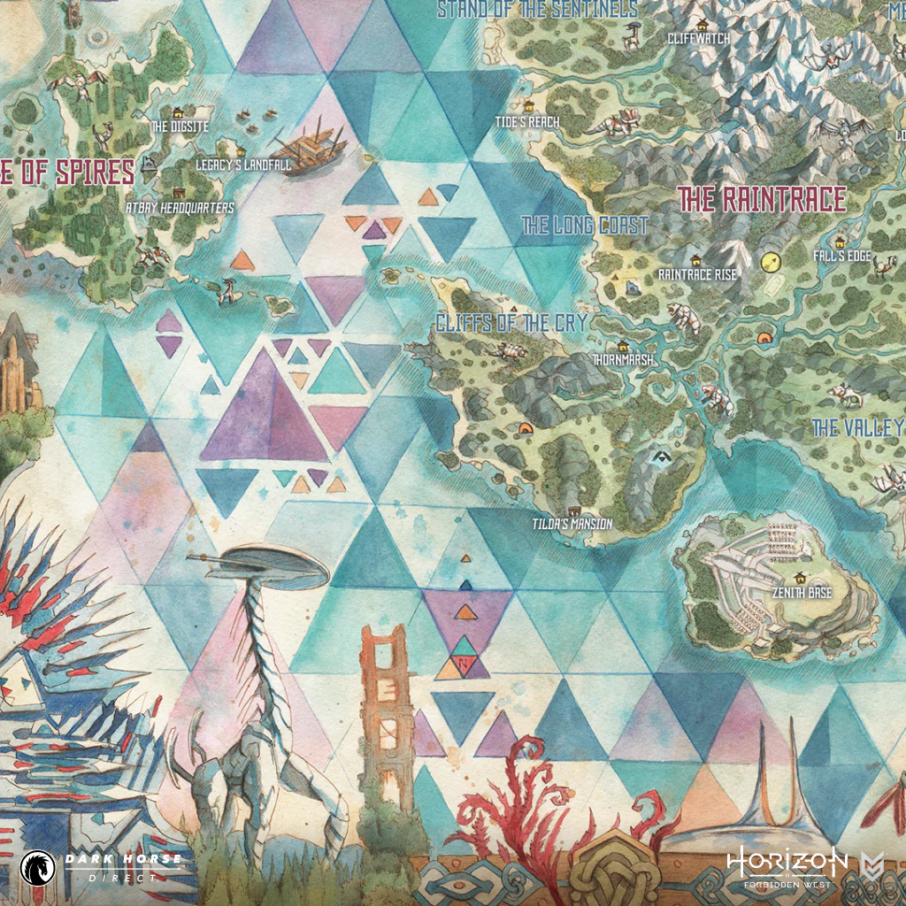 Horizon Forbidden West Fine Art Map Print - Image 3