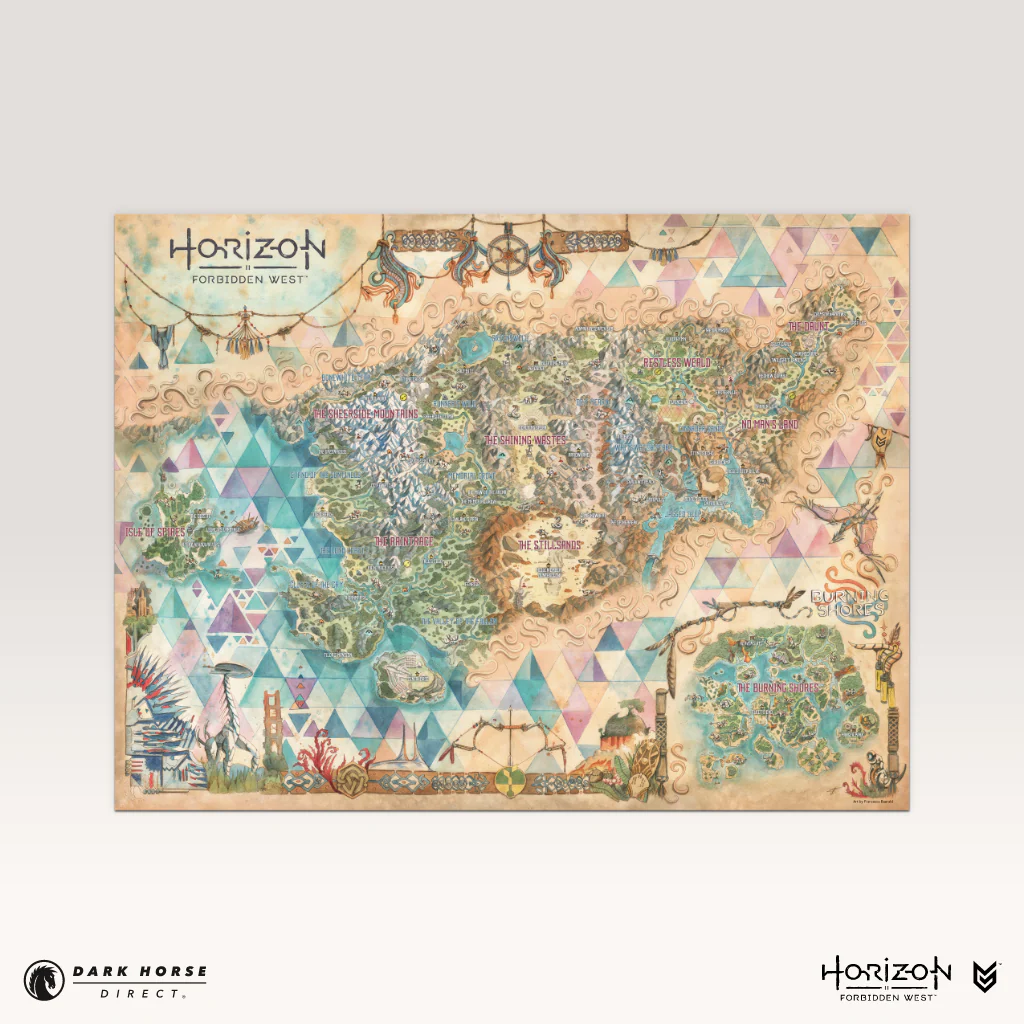 Horizon Forbidden West Fine Art Map Print - Image 6