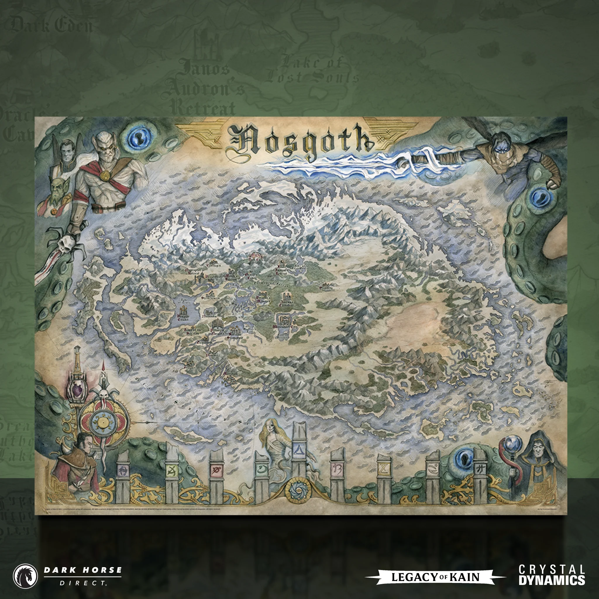 Legacy of Kain: Map of Nosgoth Fine Art Print