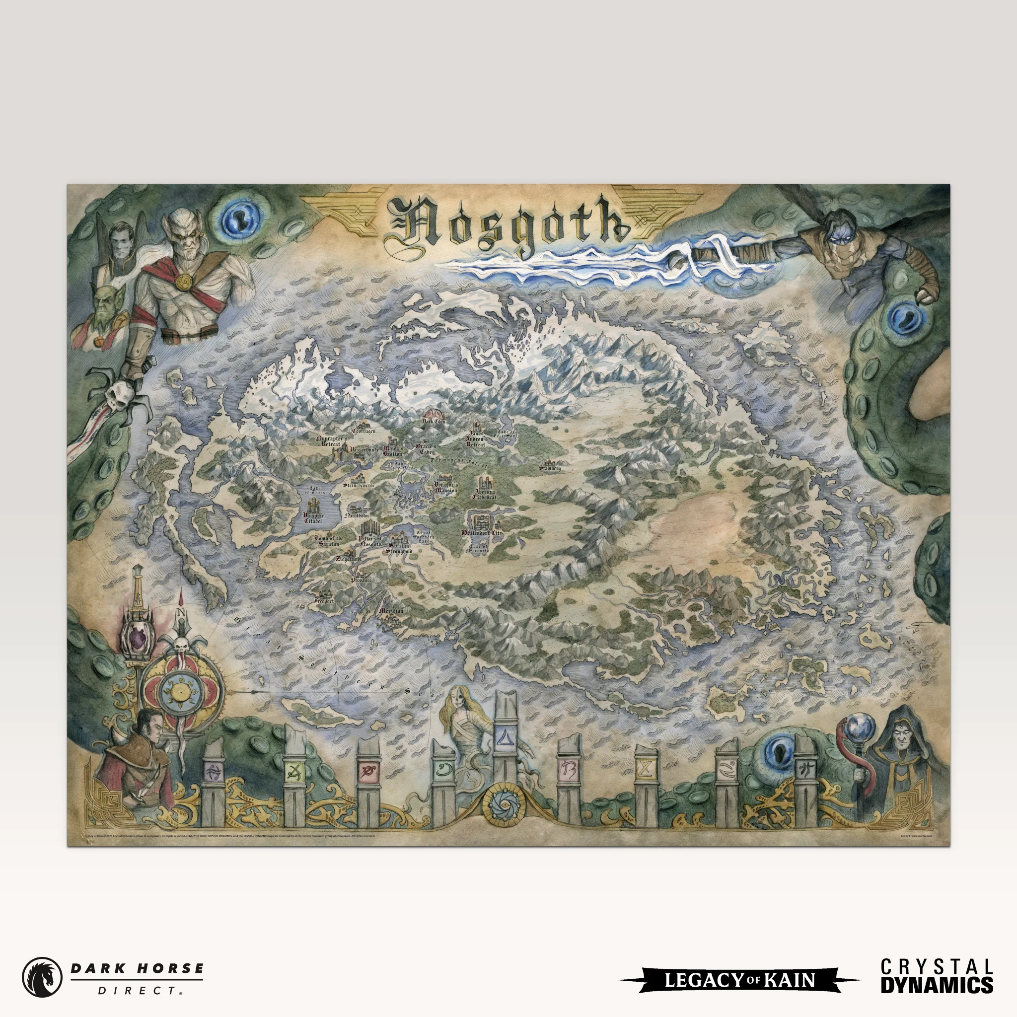 Legacy of Kain: Map of Nosgoth Fine Art Print - Image 10