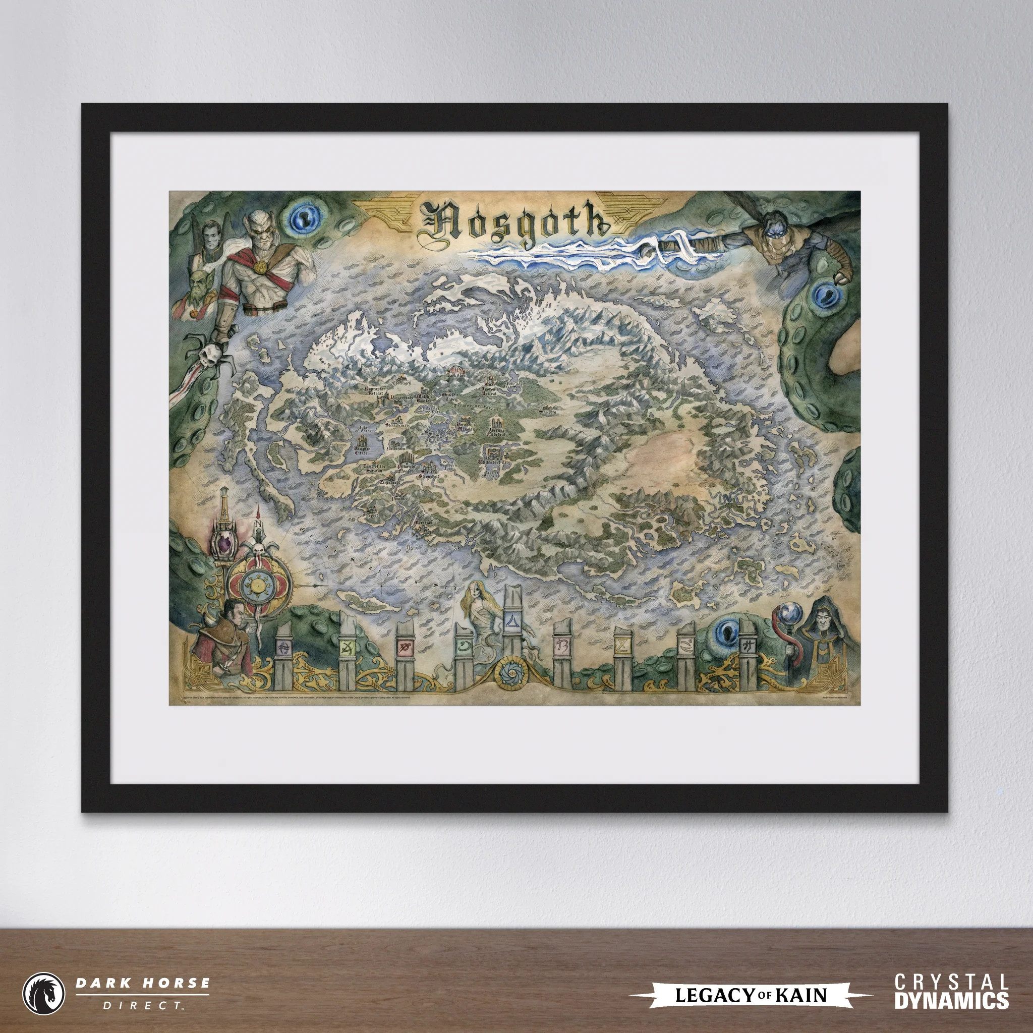 Legacy of Kain: Map of Nosgoth Fine Art Print - Image 2