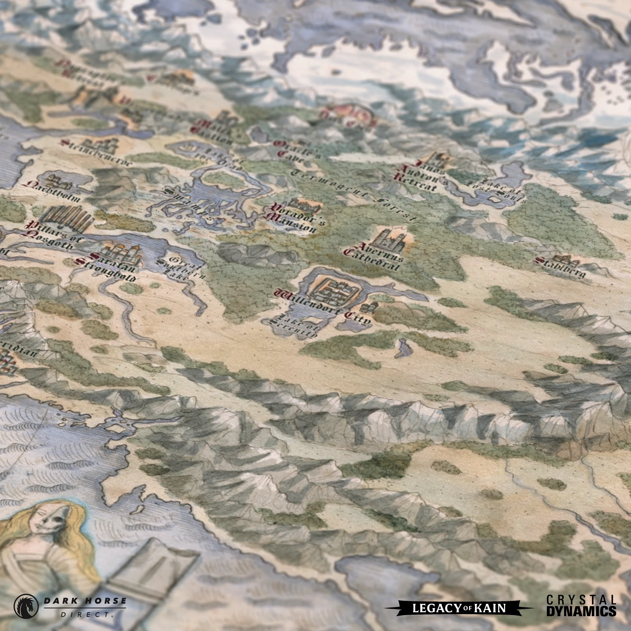 Legacy of Kain: Map of Nosgoth Fine Art Print - Image 3