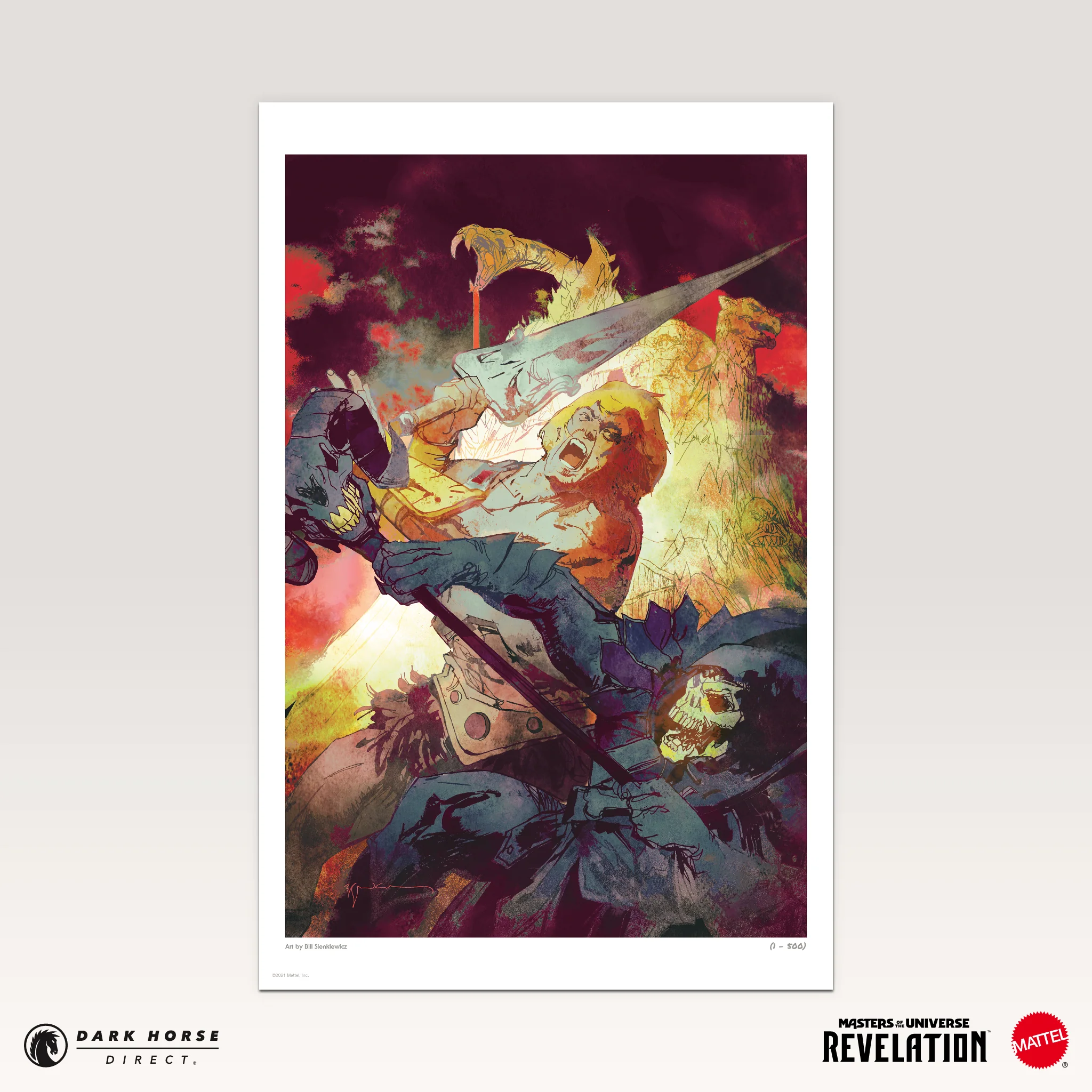 Masters of the Universe: Revelation Comic Series Fine Art Print by Bill Sienkiewicz - Image 3