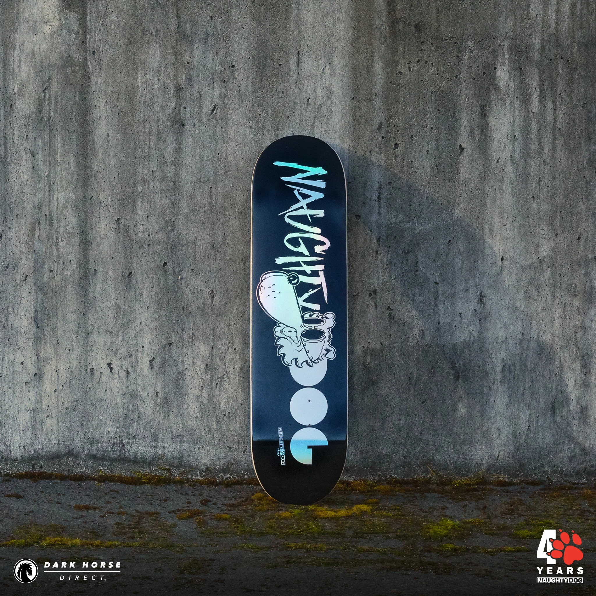 Naughty Dog 40th: Classic Logo Skate Deck - Image 3