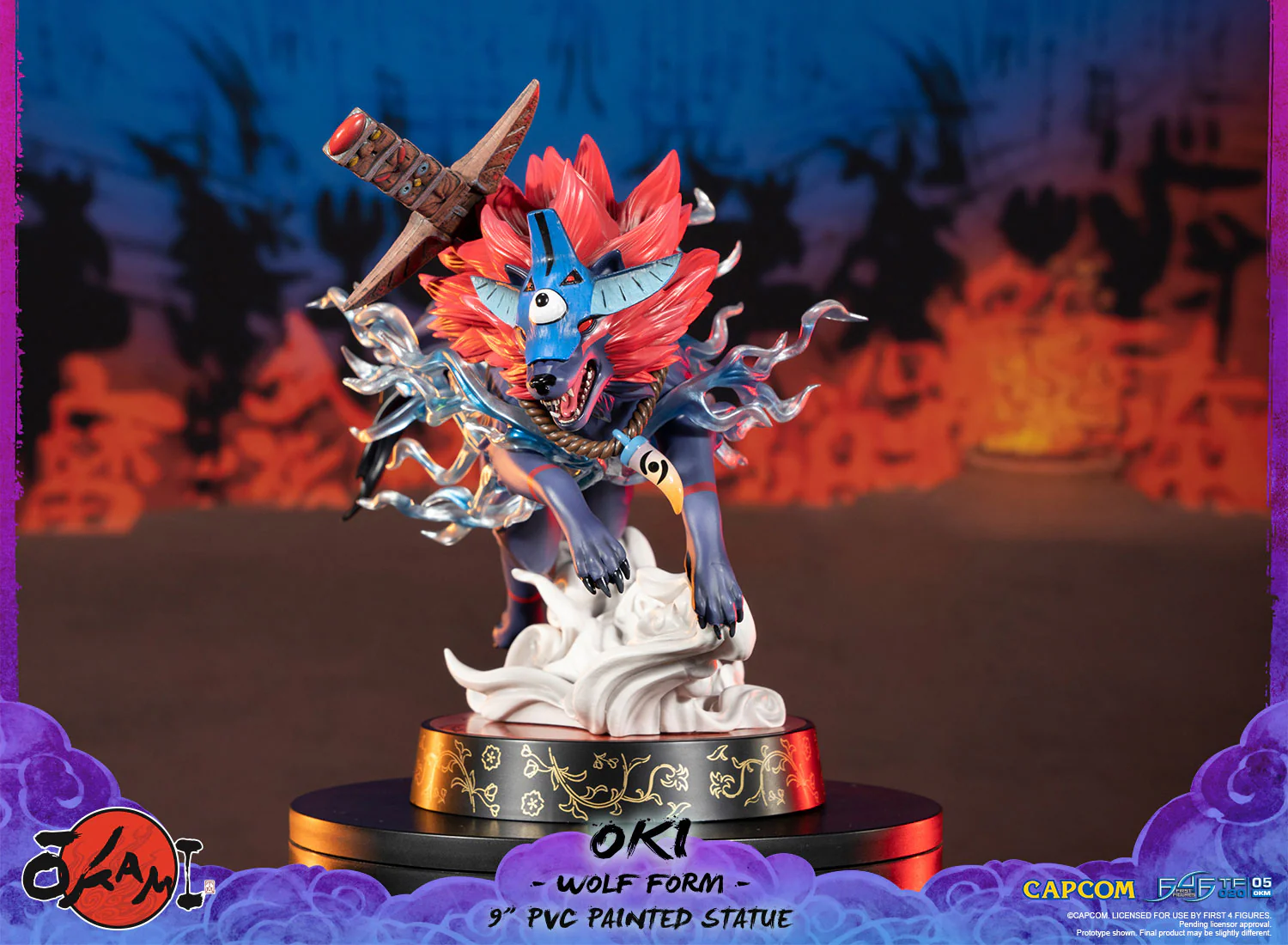 Okami – Oki (Wolf Form) PVC Statue (Standard Edition) - Image 3
