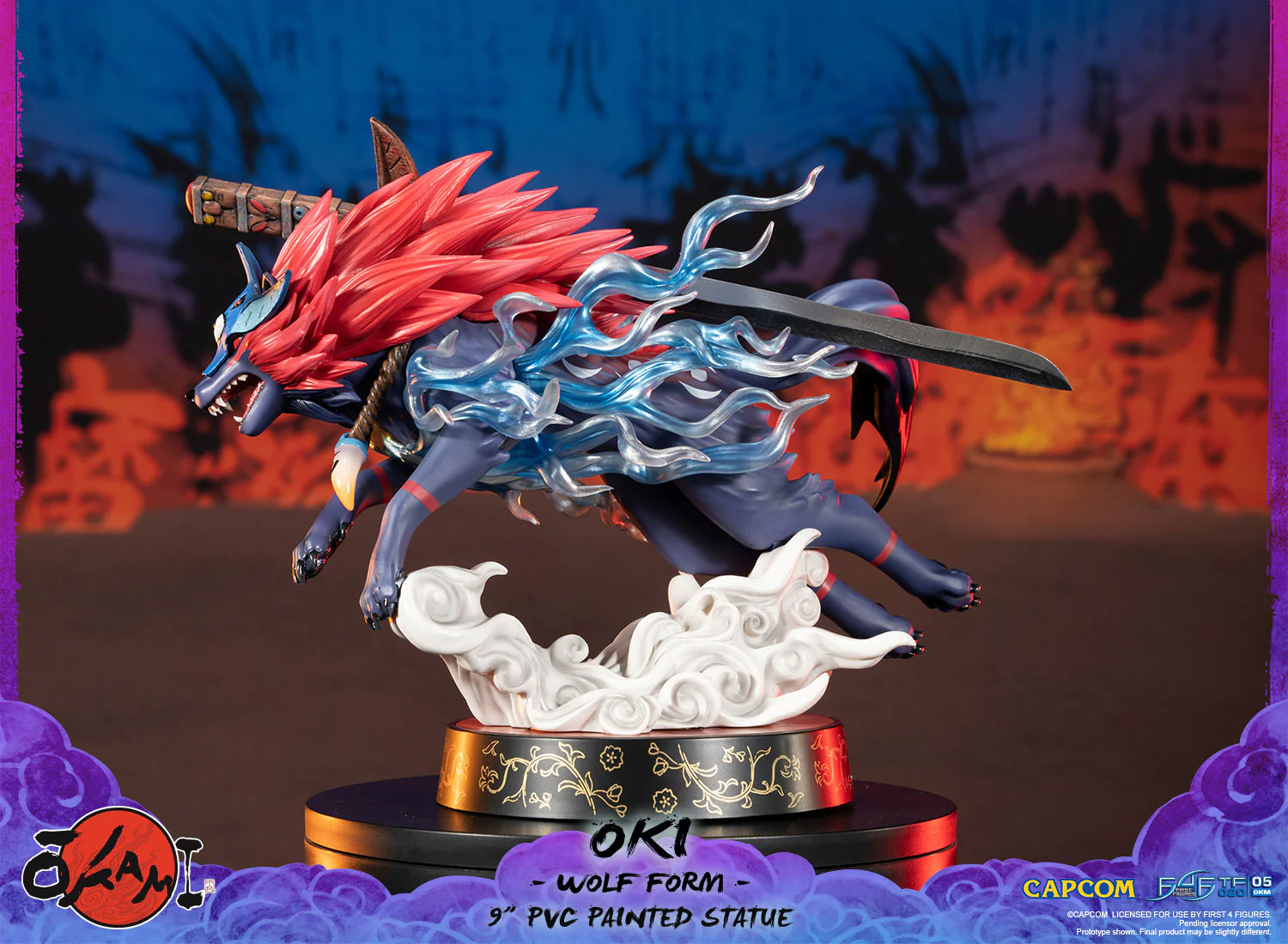 Okami – Oki (Wolf Form) PVC Statue (Standard Edition) - Image 5