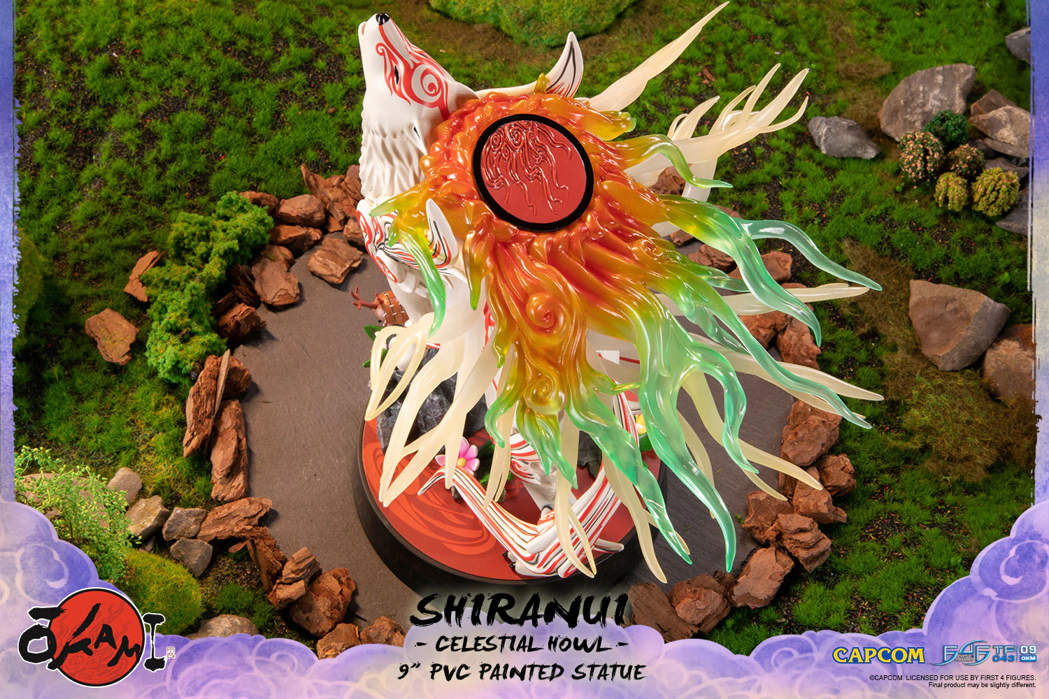 Okami – Shiranui 9" PVC Painted Statue (Celestial Howl) - Image 10