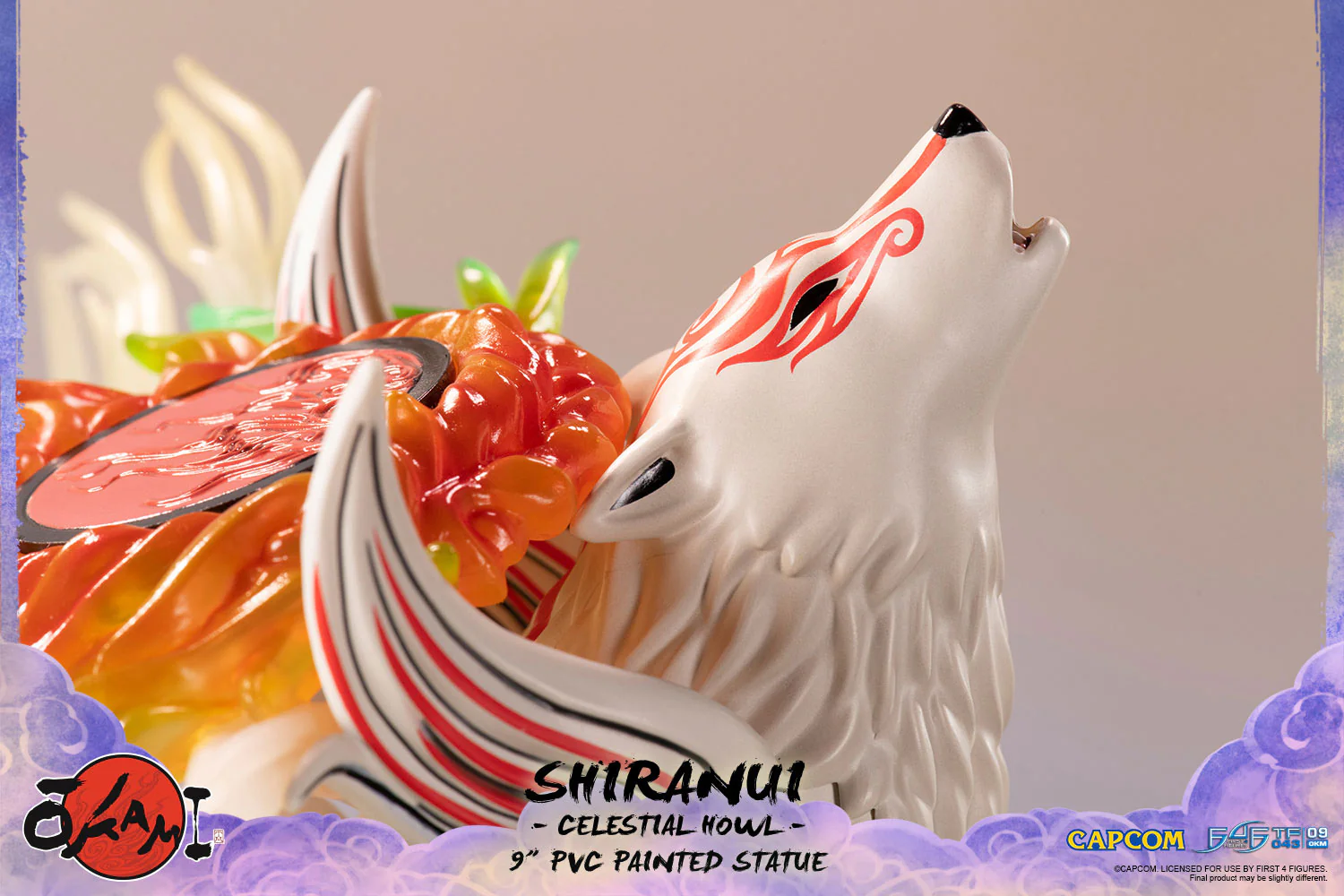 Okami – Shiranui 9" PVC Painted Statue (Celestial Howl) - Image 12