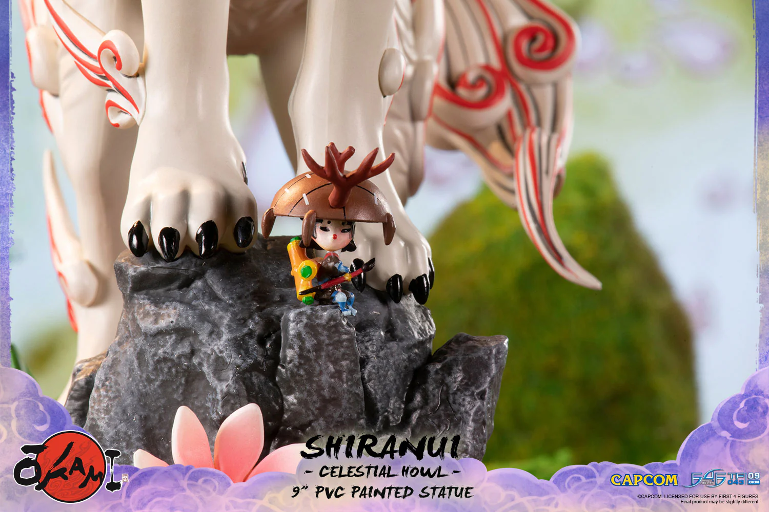 Okami – Shiranui 9" PVC Painted Statue (Celestial Howl) - Image 13