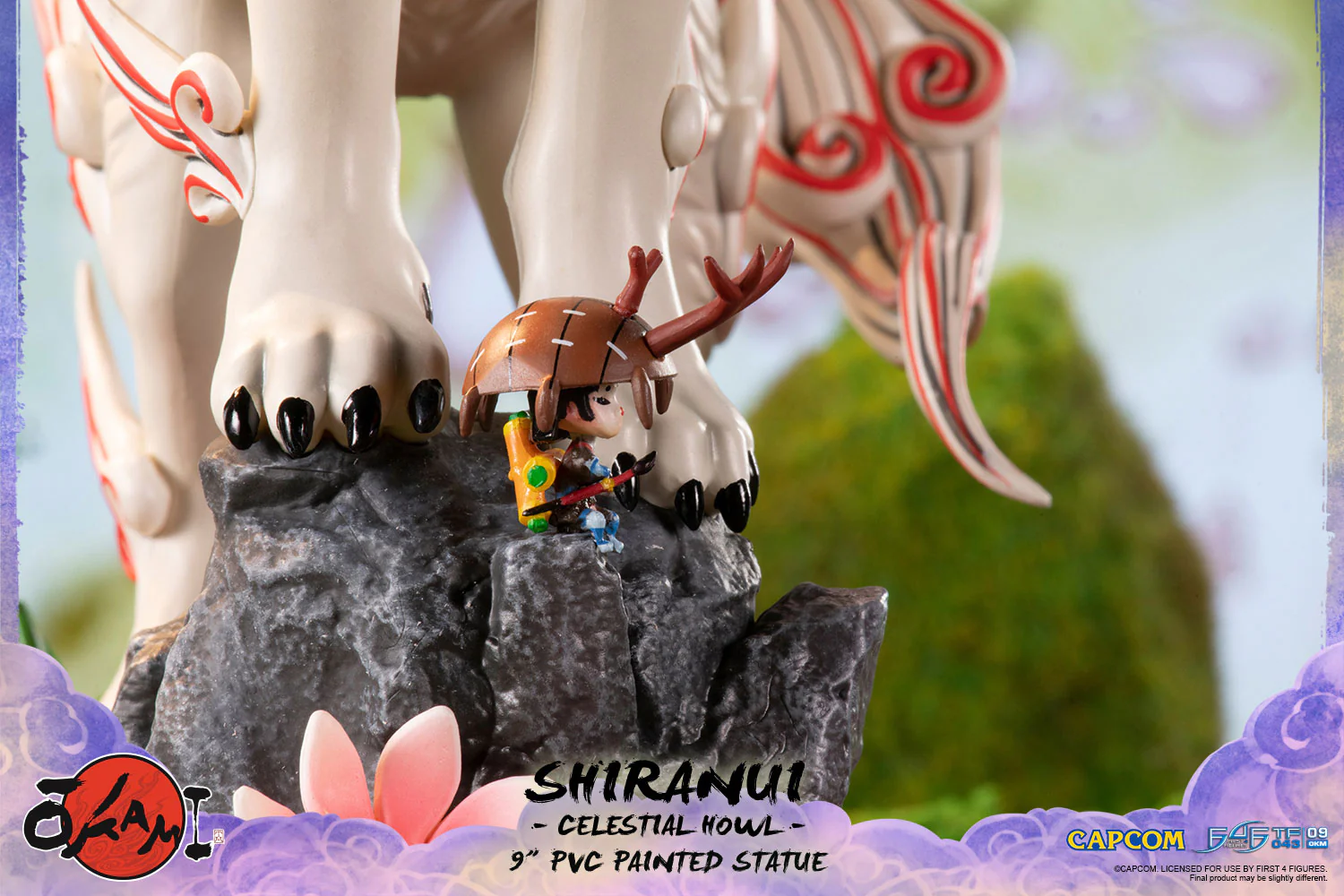 Okami – Shiranui 9" PVC Painted Statue (Celestial Howl) - Image 15