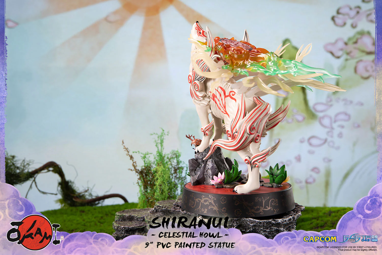 Okami – Shiranui 9" PVC Painted Statue (Celestial Howl) - Image 2