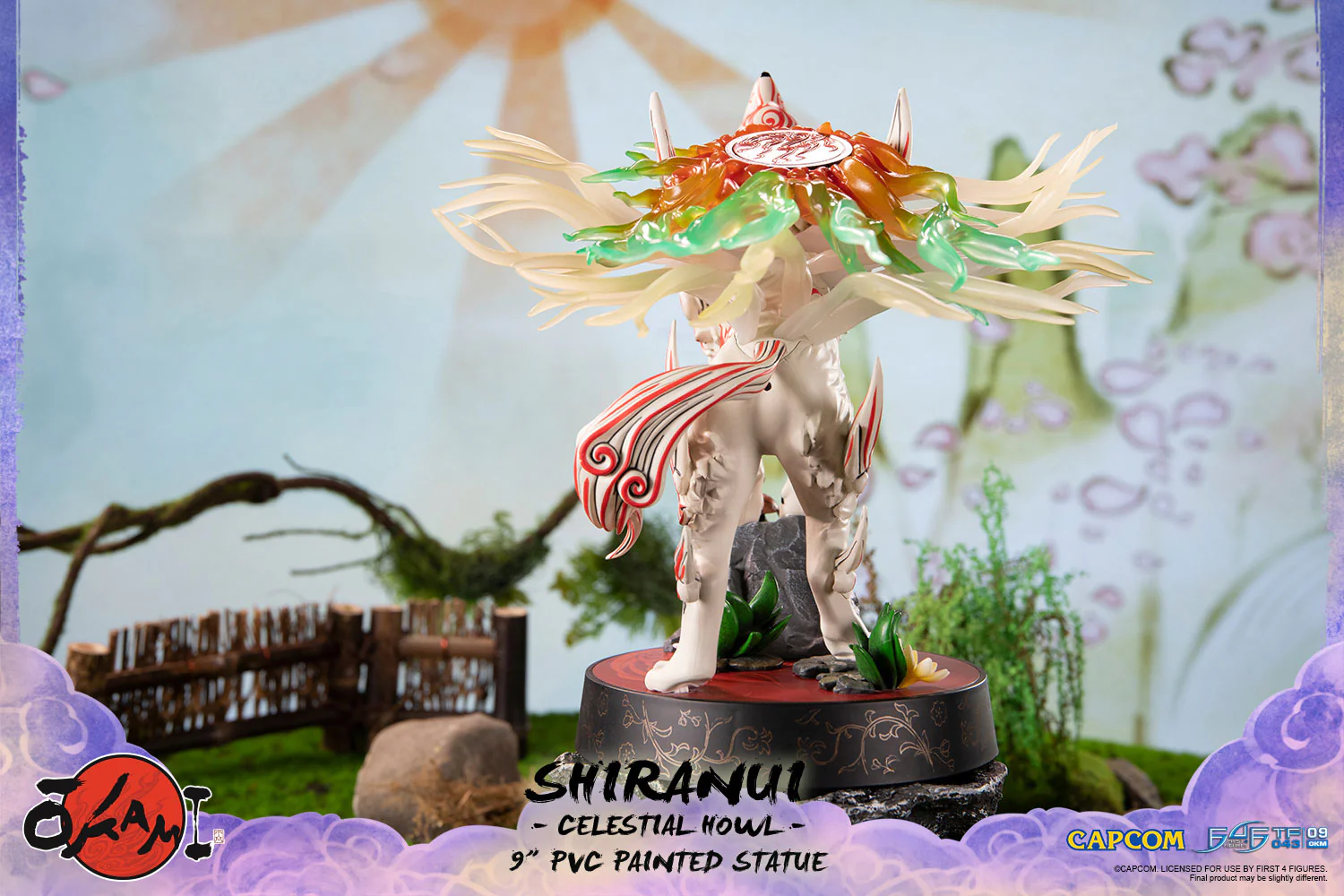 Okami – Shiranui 9" PVC Painted Statue (Celestial Howl) - Image 3