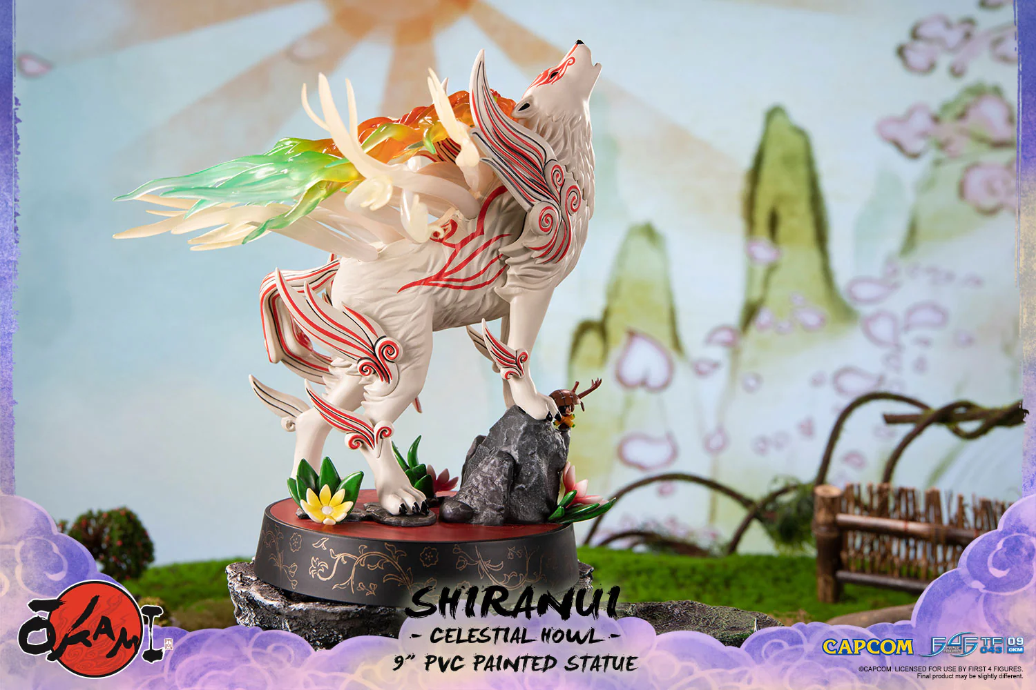 Okami – Shiranui 9" PVC Painted Statue (Celestial Howl) - Image 5