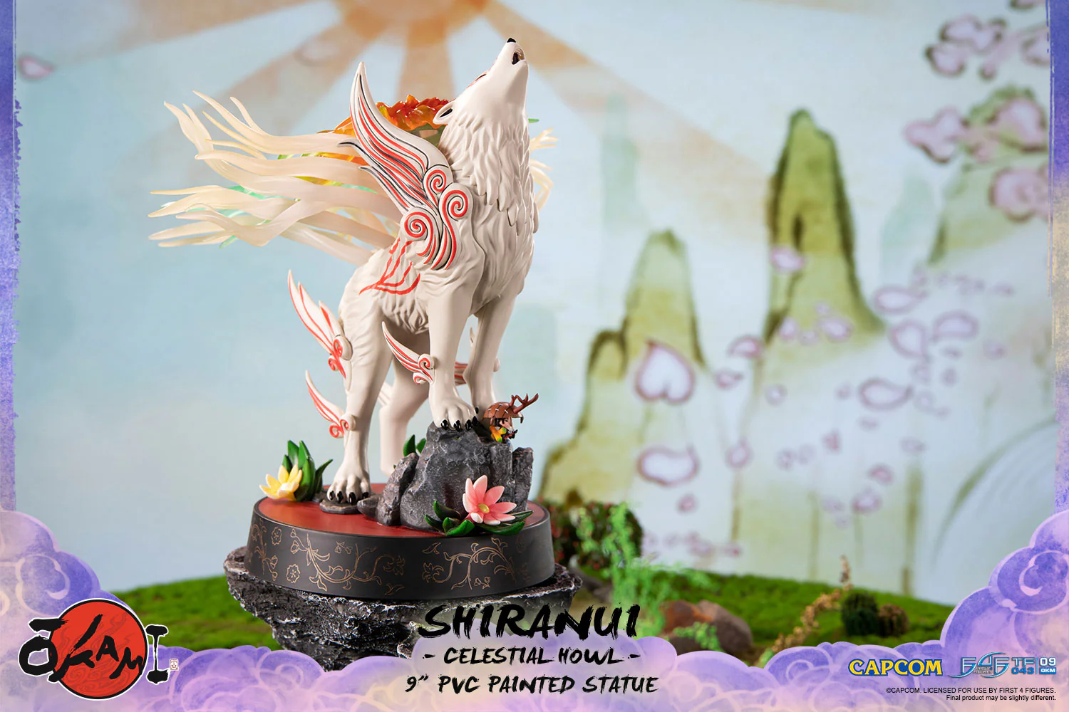 Okami – Shiranui 9" PVC Painted Statue (Celestial Howl) - Image 6