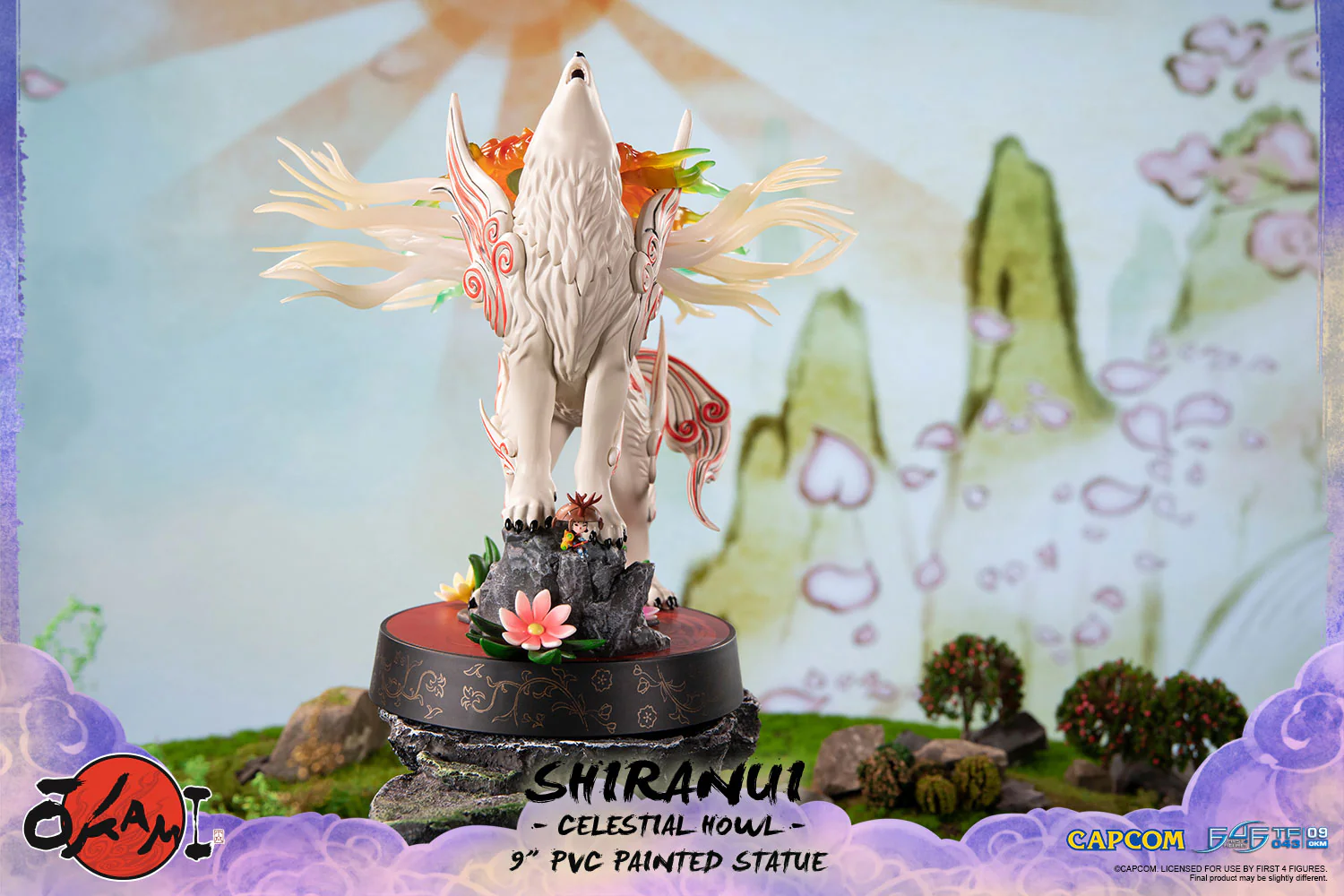 Okami – Shiranui 9" PVC Painted Statue (Celestial Howl) - Image 7