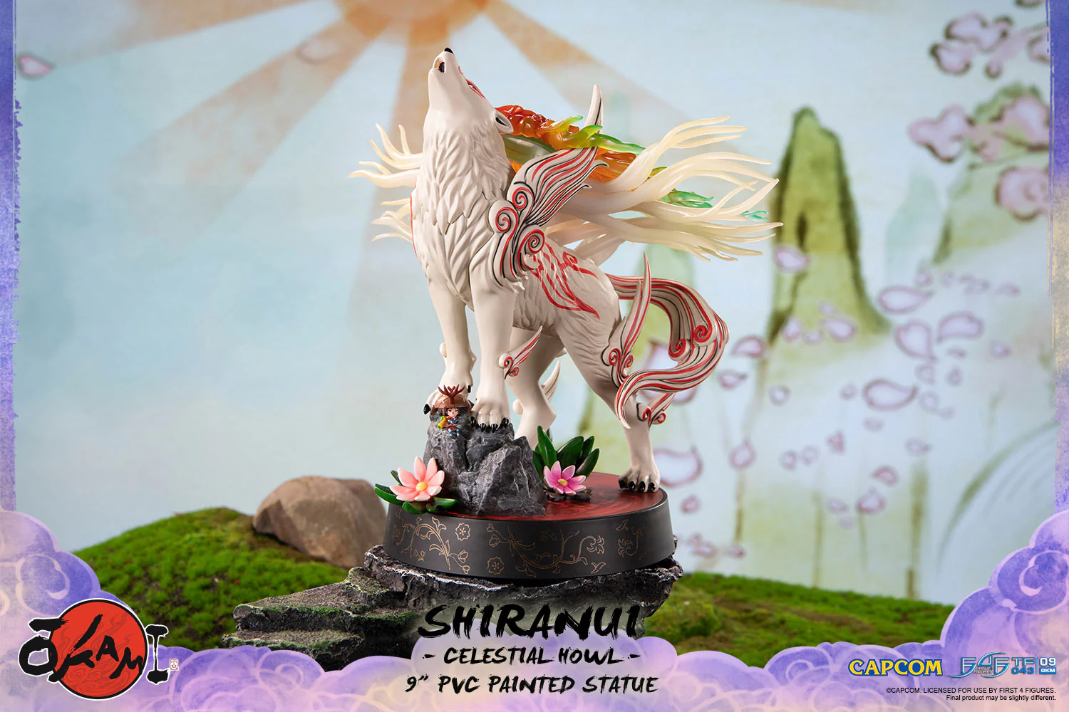 Okami – Shiranui 9" PVC Painted Statue (Celestial Howl) - Image 8