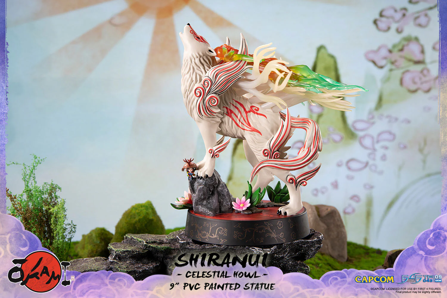 Okami – Shiranui 9" PVC Painted Statue (Celestial Howl) - Image 9