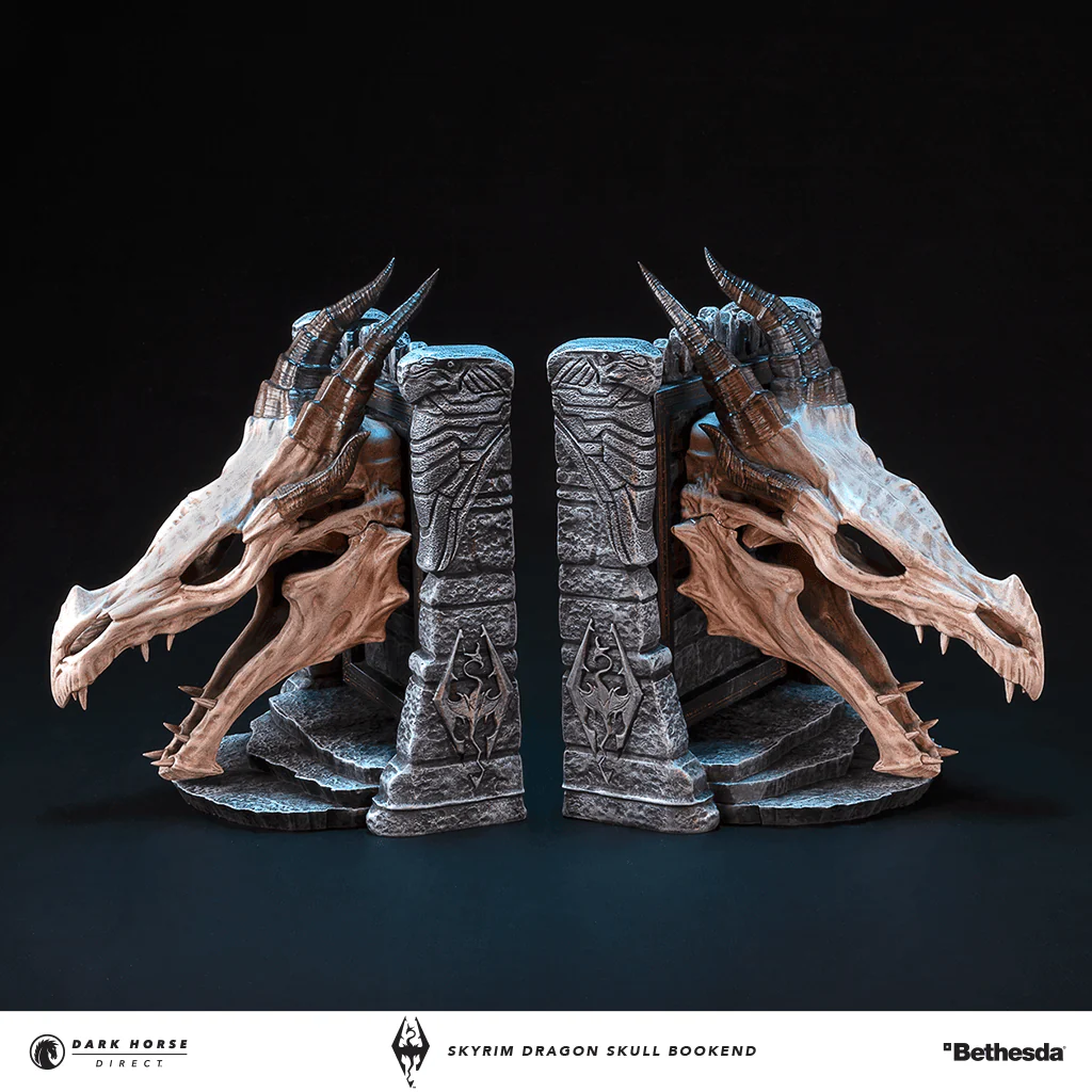 The Elder Scrolls V: Skyrim - Dragon Skull Bookend - Image 16