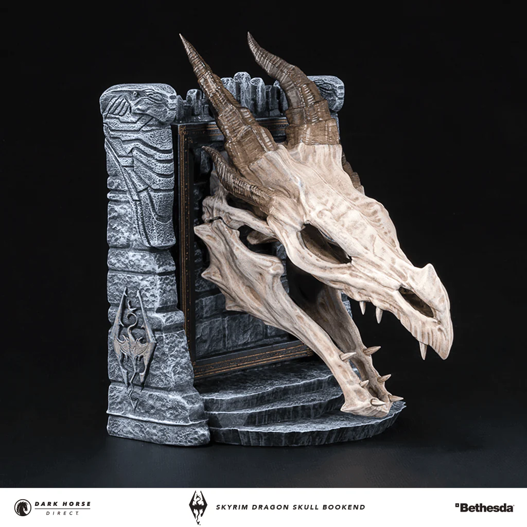 The Elder Scrolls V: Skyrim - Dragon Skull Bookend - Image 9