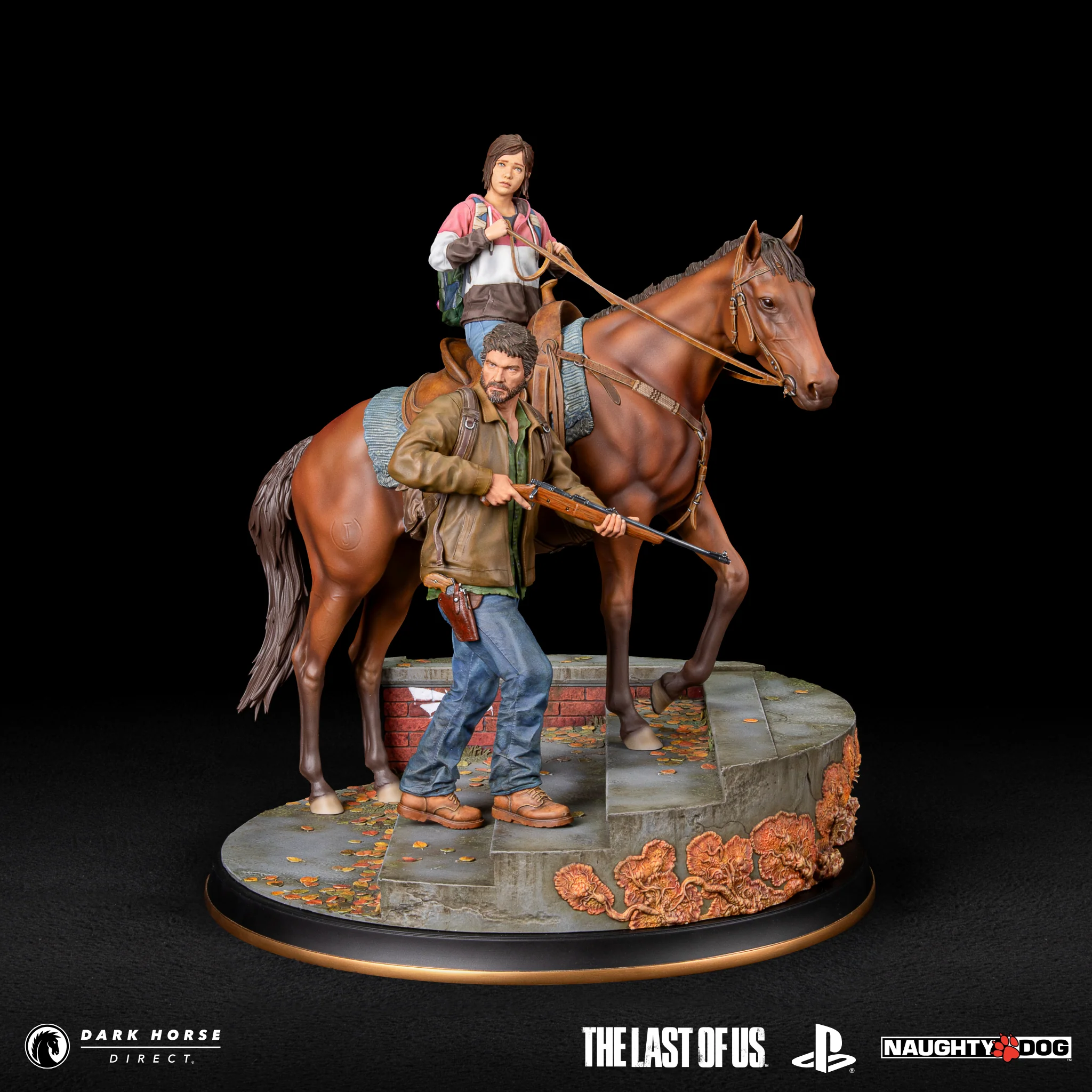 The Last of Us: Joel & Ellie on Horseback Premium Statue - Image 3