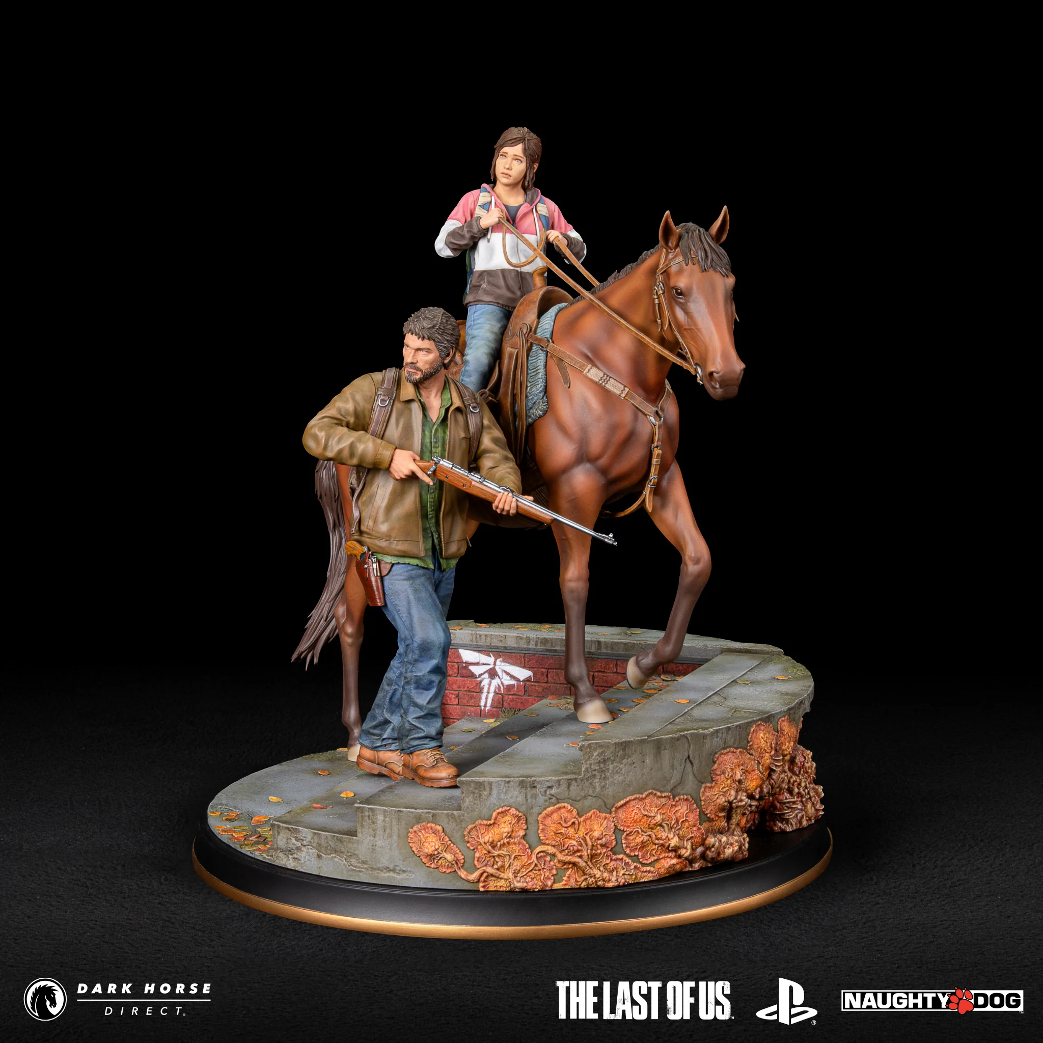 The Last of Us: Joel & Ellie on Horseback Premium Statue - Image 4