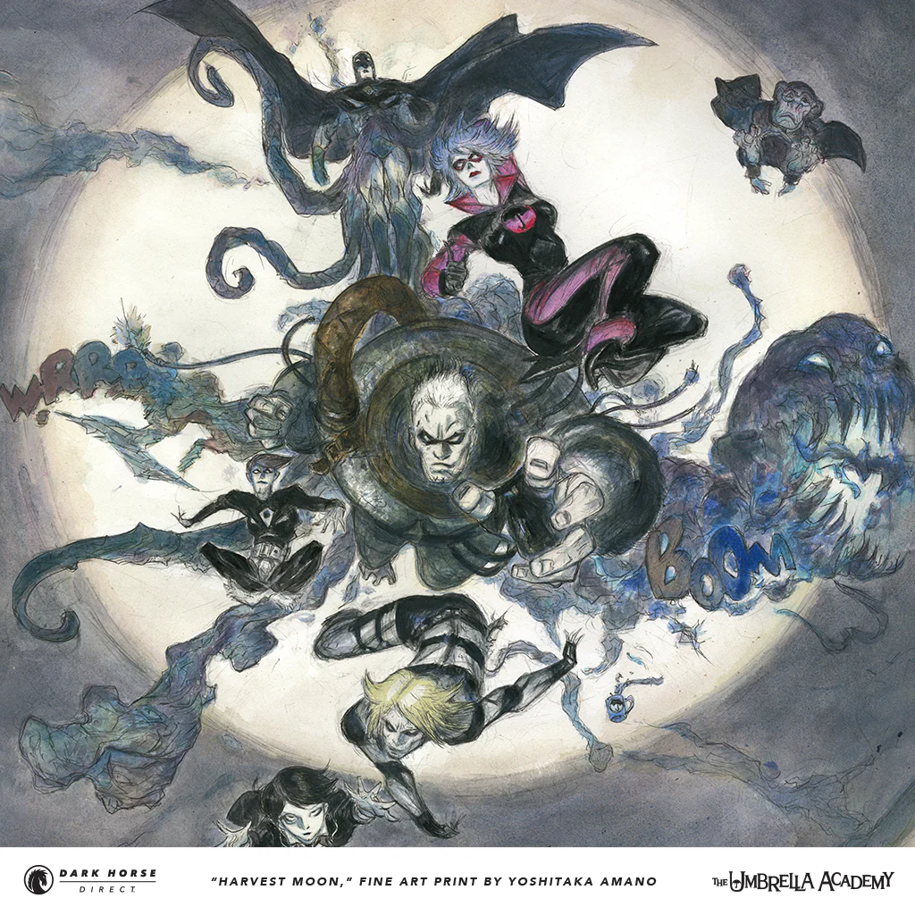 The Umbrella Academy Fine Art Print by Yoshitaka Amano - Image 3