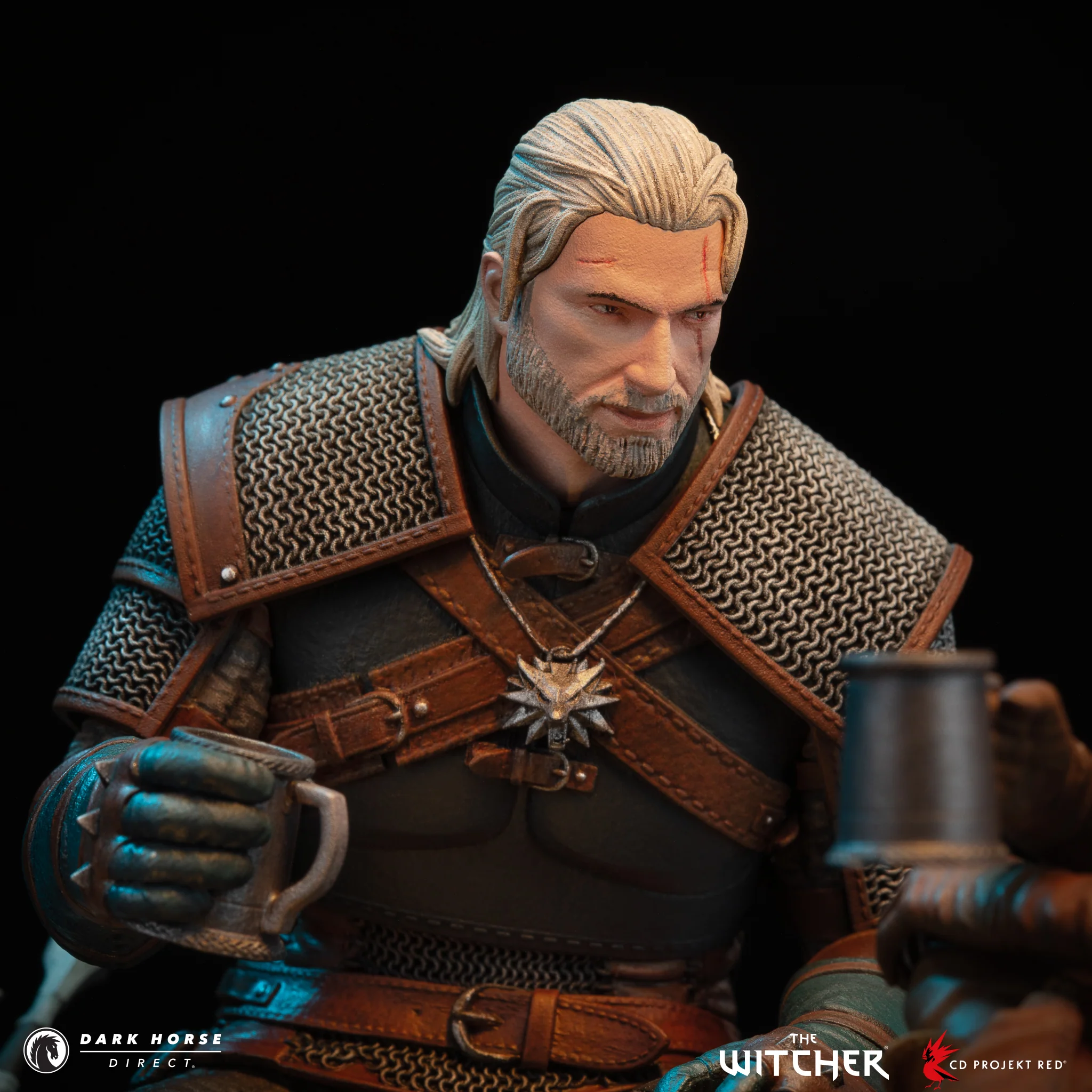 The Witcher: Geralt and Ciri Fireside Premium Statue - Image 14
