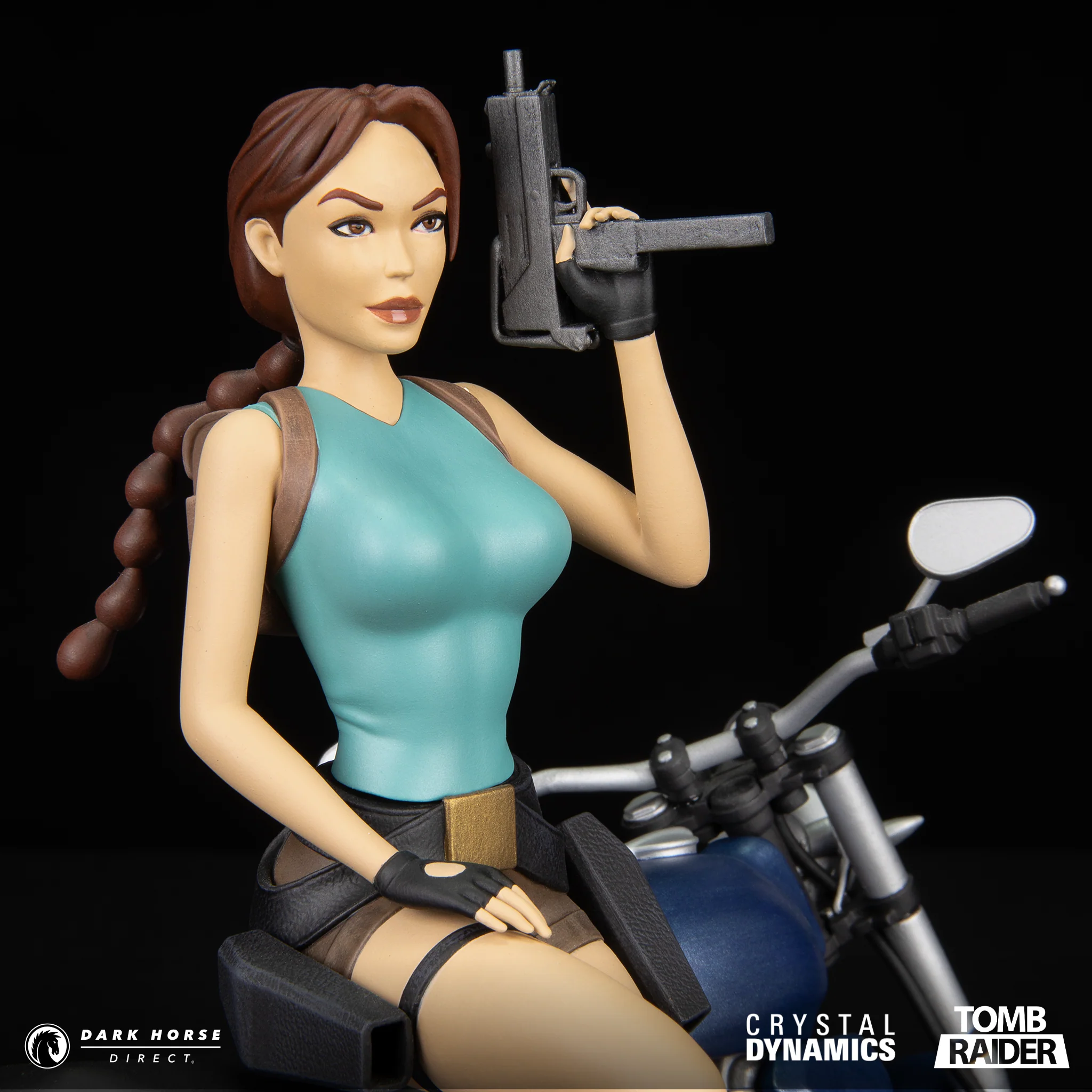 TOMB RAIDER: Lara Croft - Classic Motorbike Premium Statue - Image 11