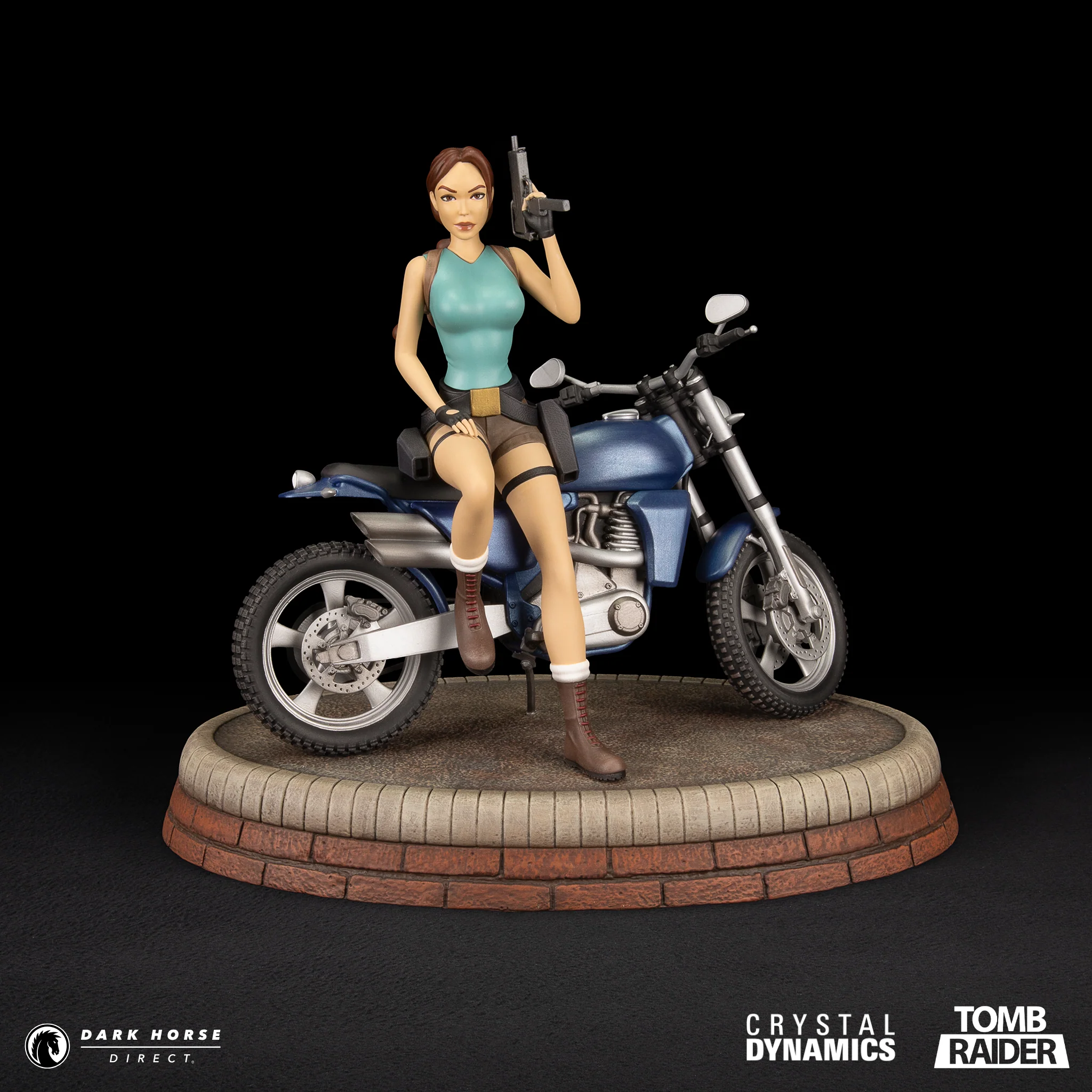 TOMB RAIDER: Lara Croft - Classic Motorbike Premium Statue - Image 3
